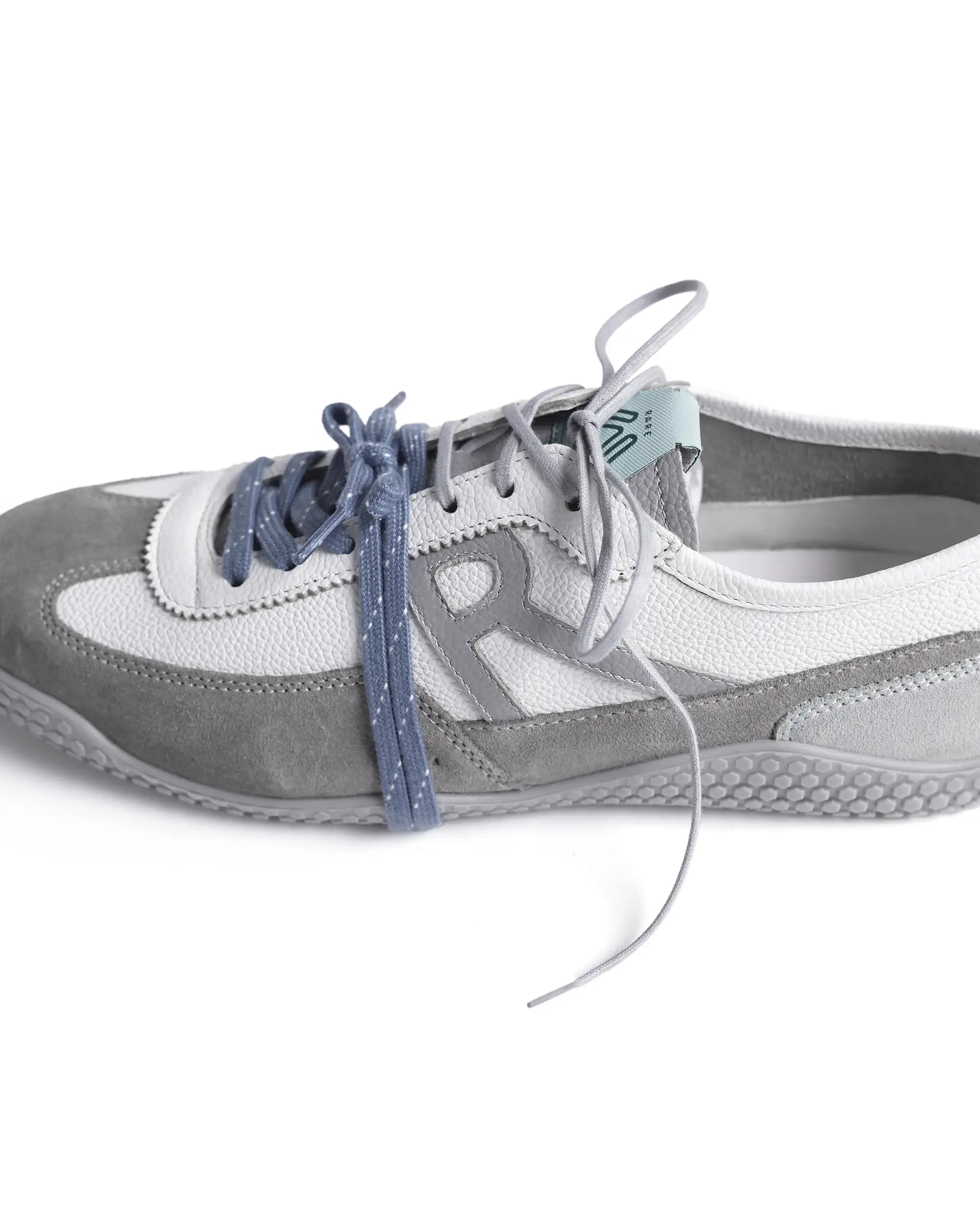 Rarez Men's Sugoi Membo Primary Grey/Sage Leather Regular Sneaker