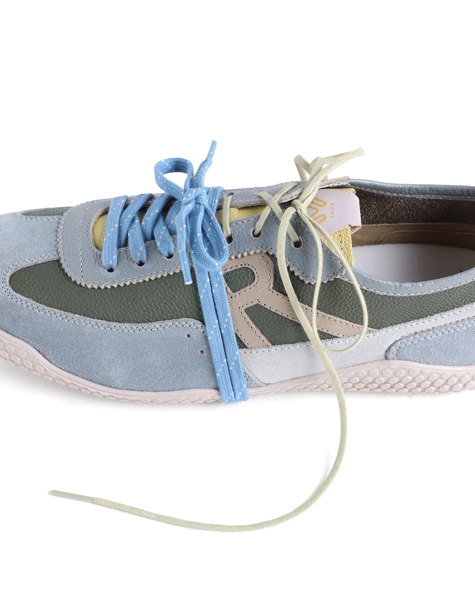 Rarez Men's Sugoi Membo Primary Kelp Green Leather Regular Sneaker