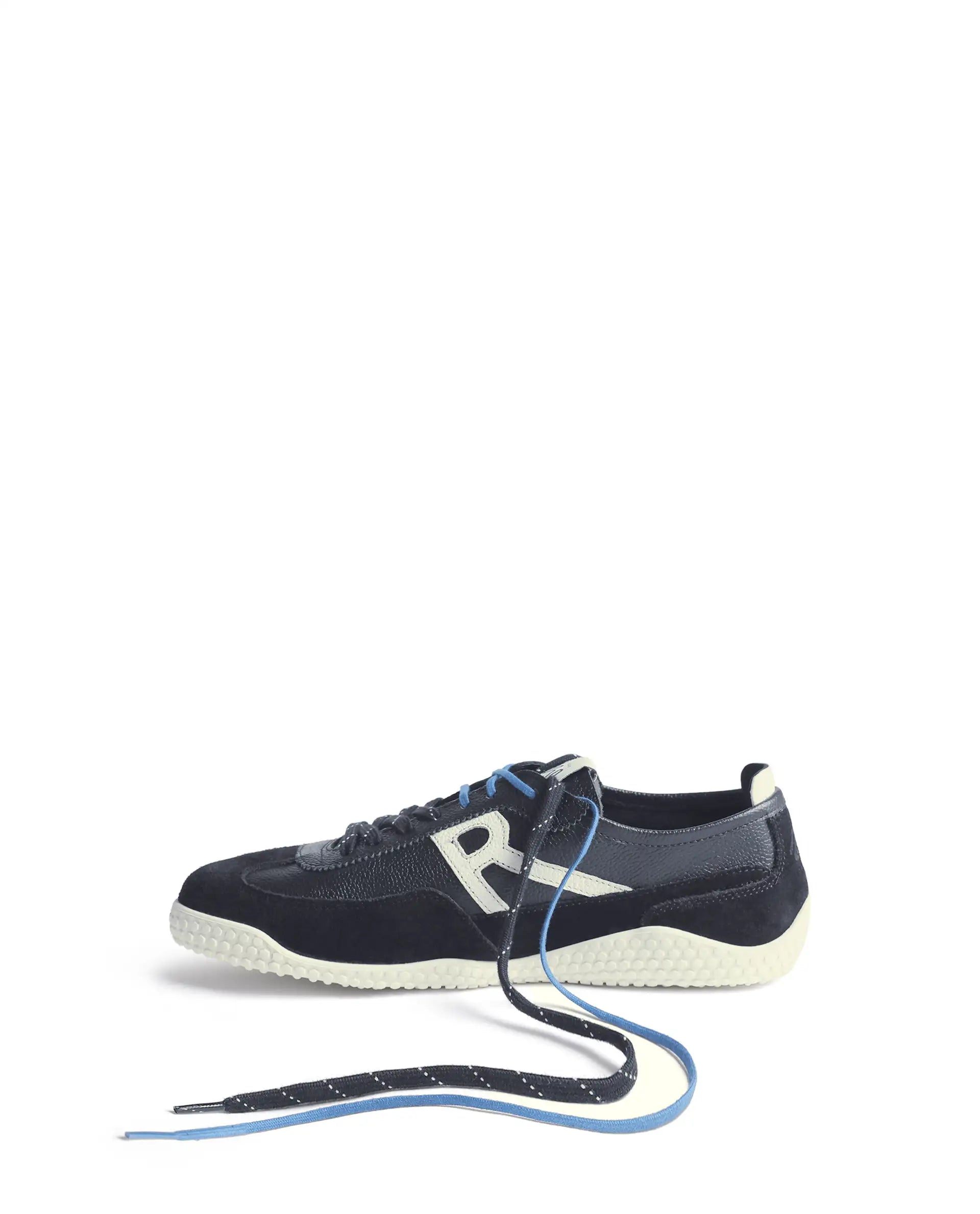Rarez Men's Sugoi Membo Primary Navy/Ecru Leather Regular Sneaker