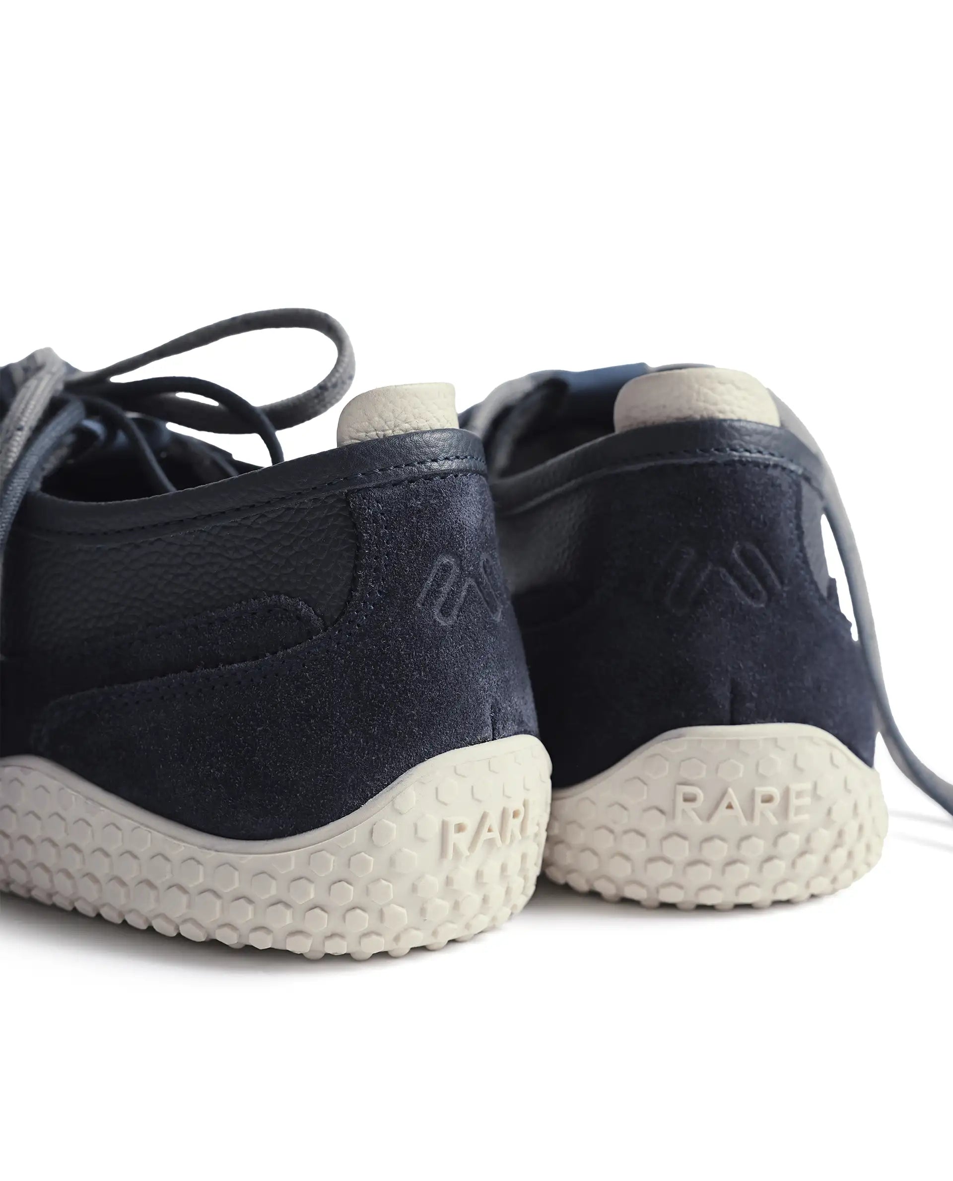 Rarez Men's Sugoi Membo Primary Navy/Ecru Leather Regular Sneaker