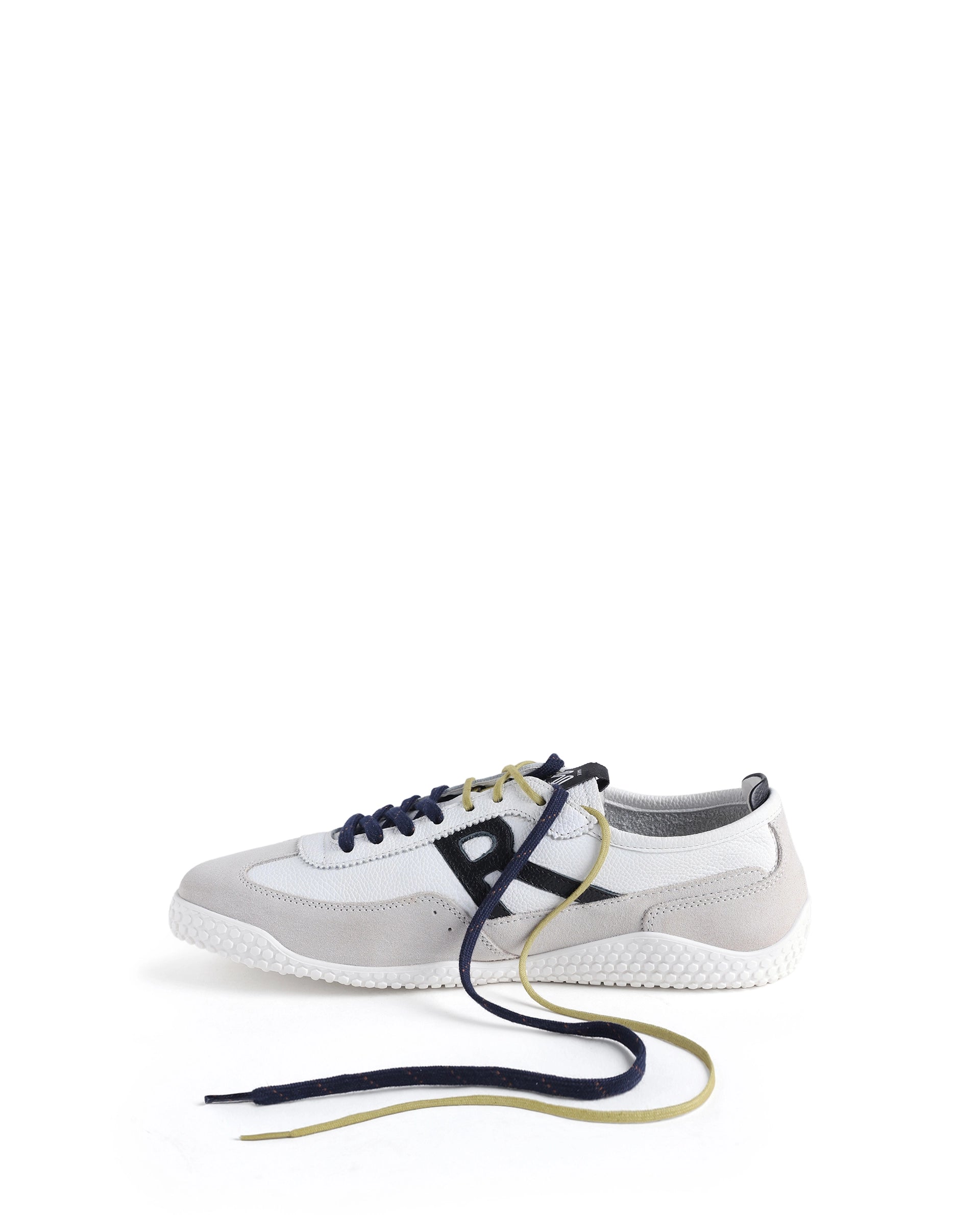Rarez Men's Sugoi Membo Primary White/Black Leather Regular Sneaker