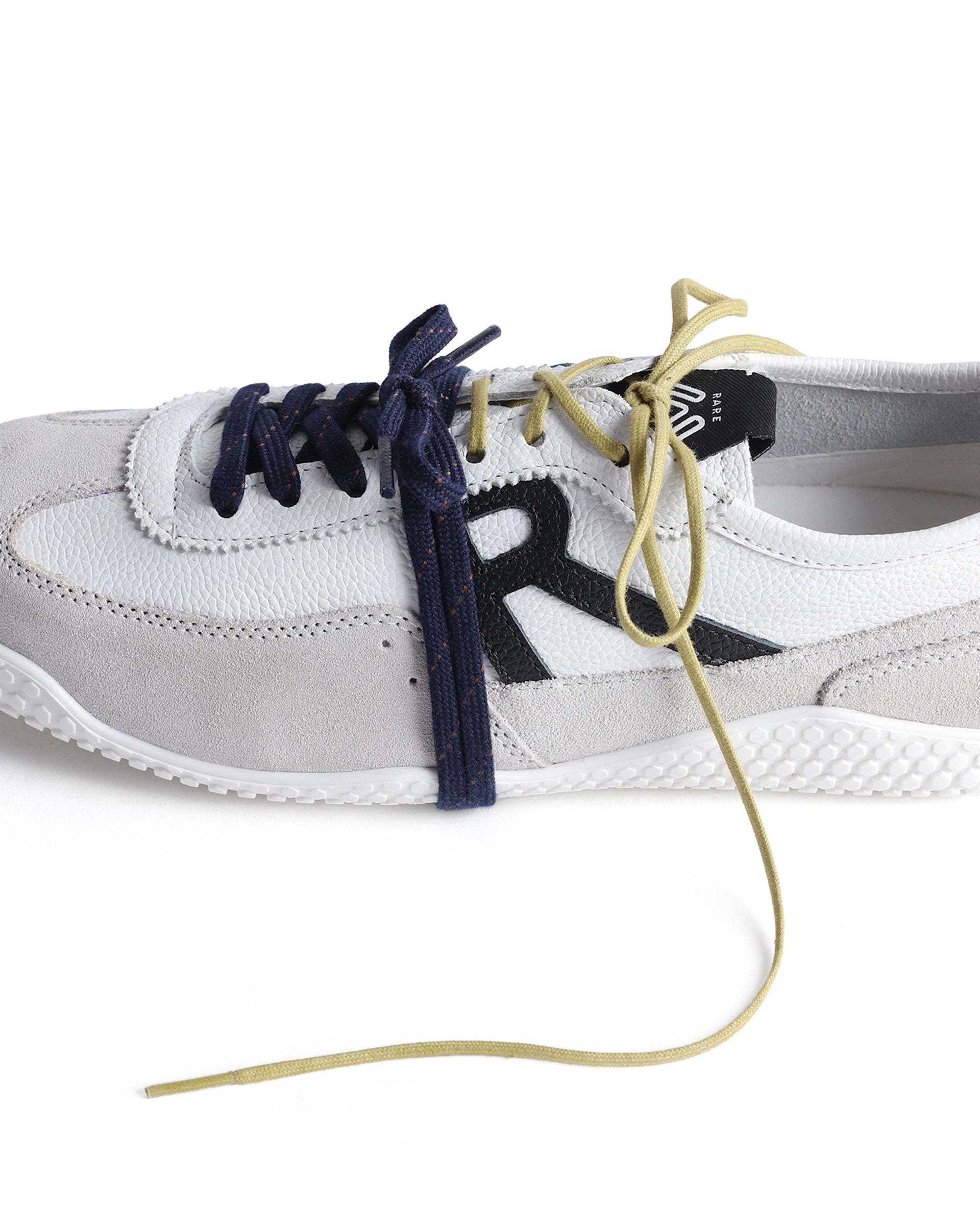 Rarez Men's Sugoi Membo Primary White/Black Leather Regular Sneaker