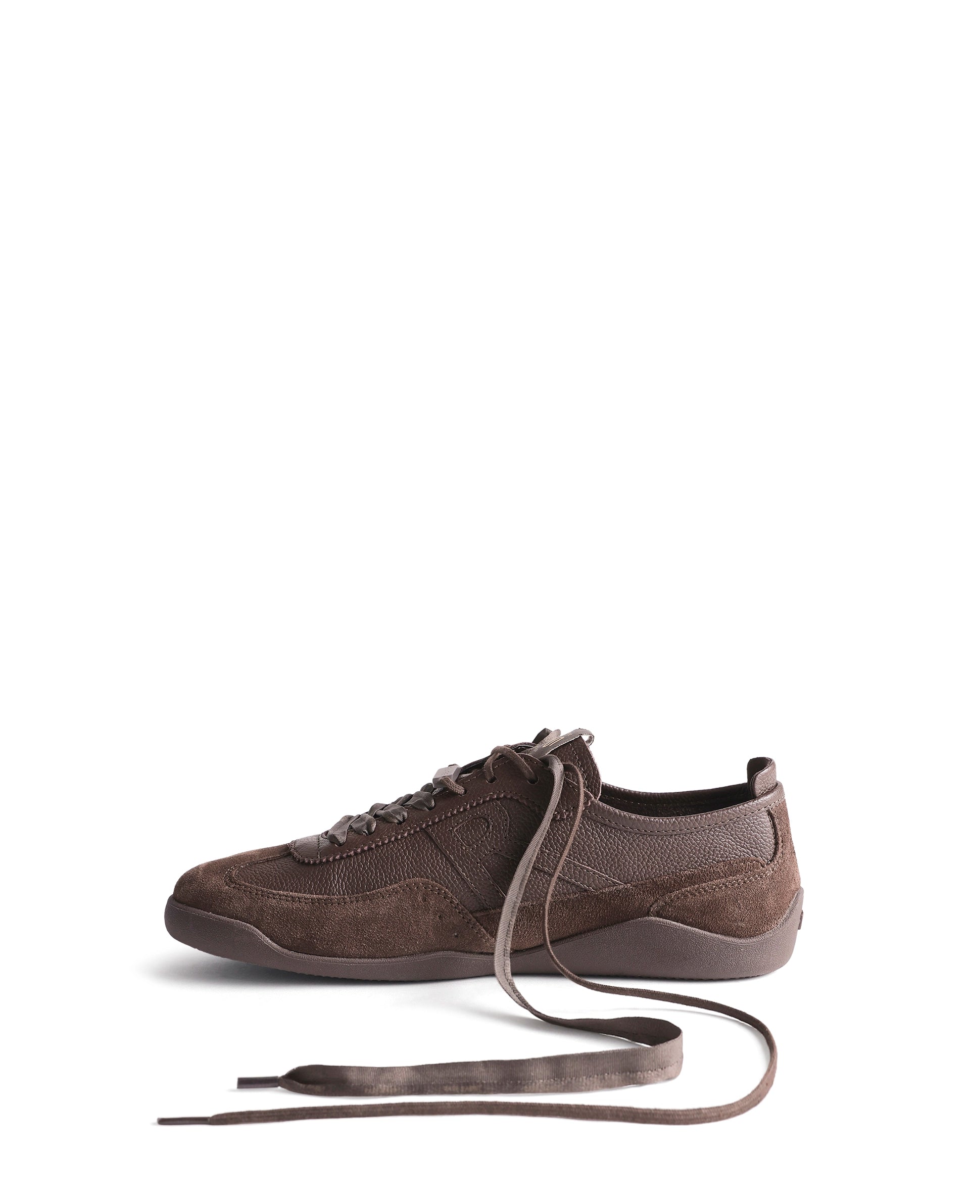 Rarez Men's Sugoi Still Primary Brown Leather Regular Sneaker