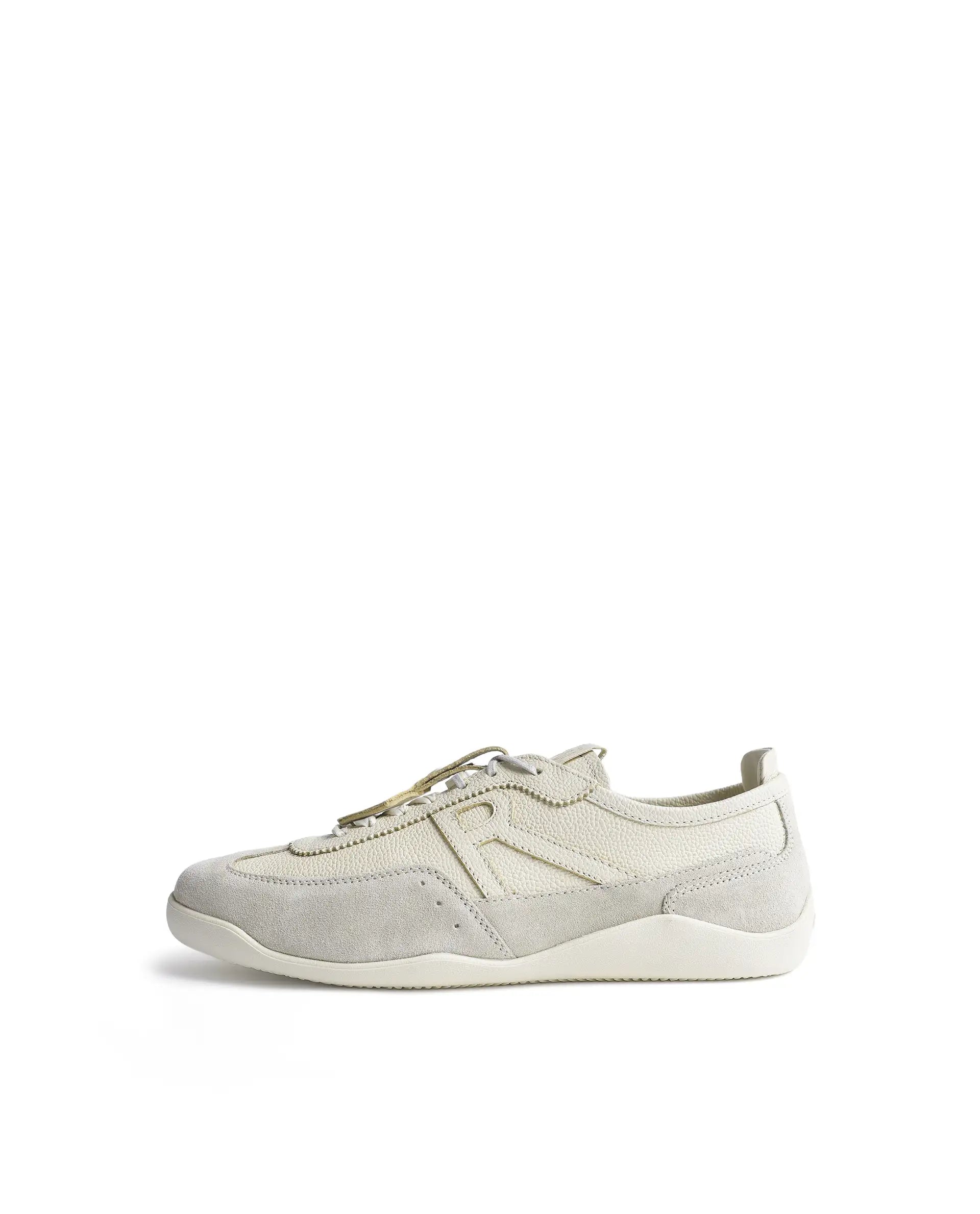 Rarez Men's Sugoi Still Light Butter Ecru Leather Regular Sneaker