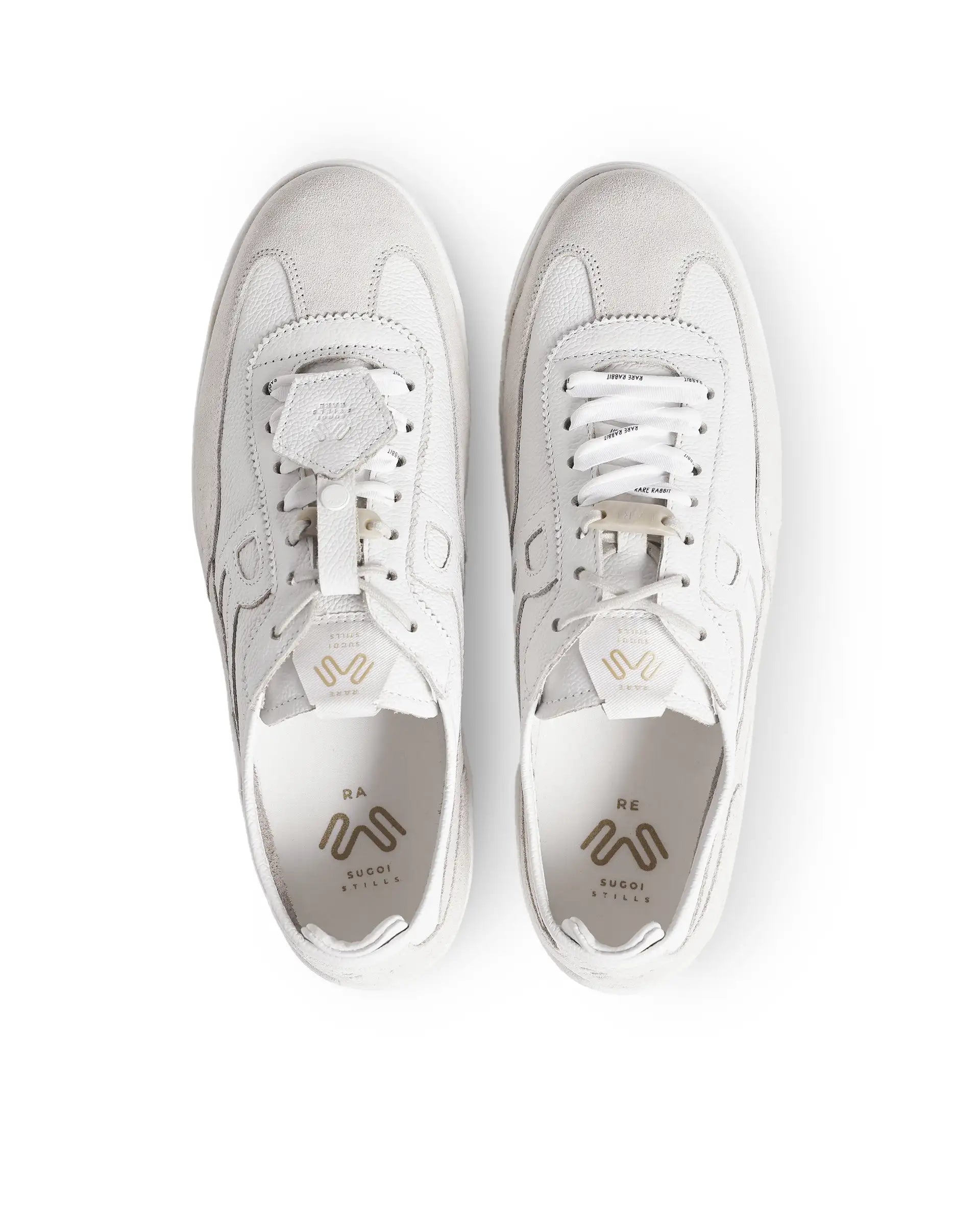 Rarez Men's Sugoi Still Primary Ivory Leather Regular Sneaker