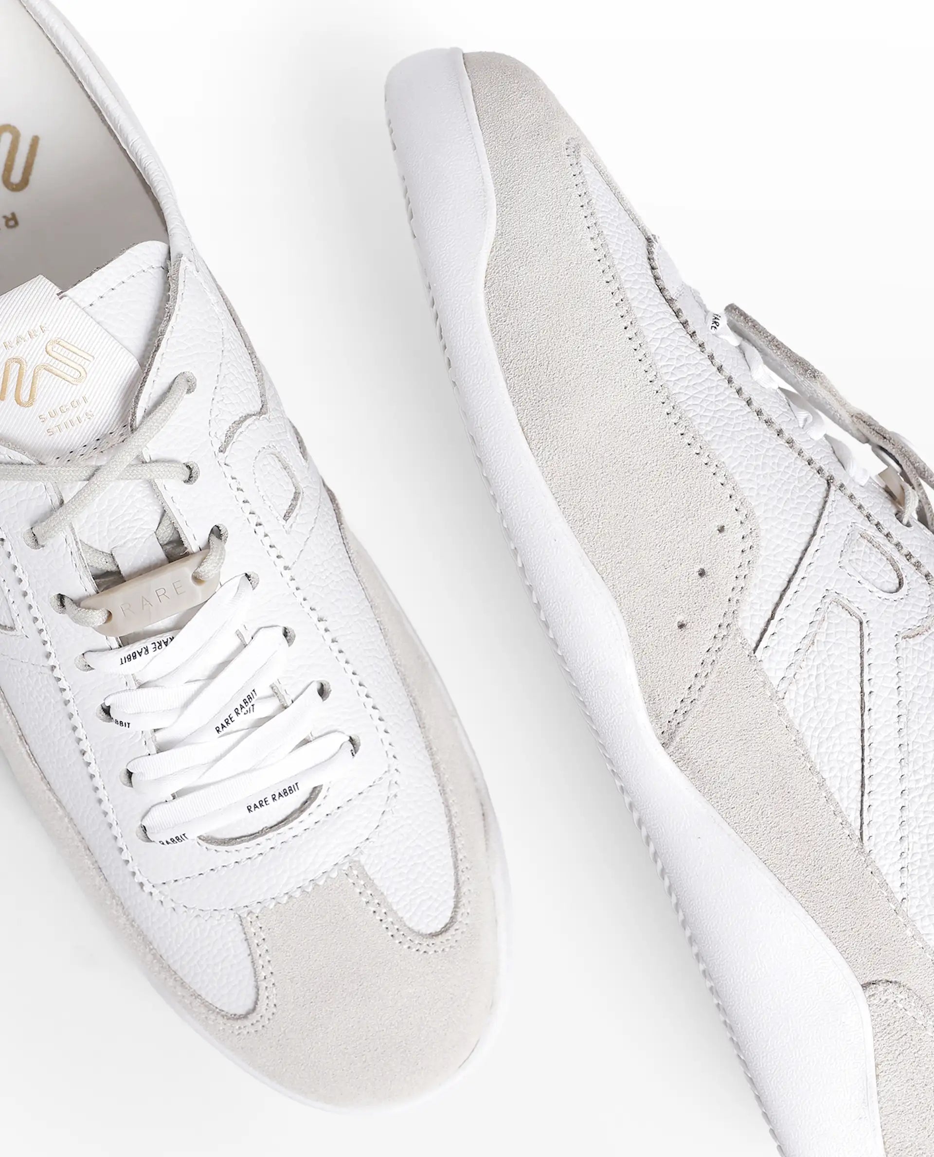 Rarez Men's Sugoi Still Primary Ivory Leather Regular Sneaker
