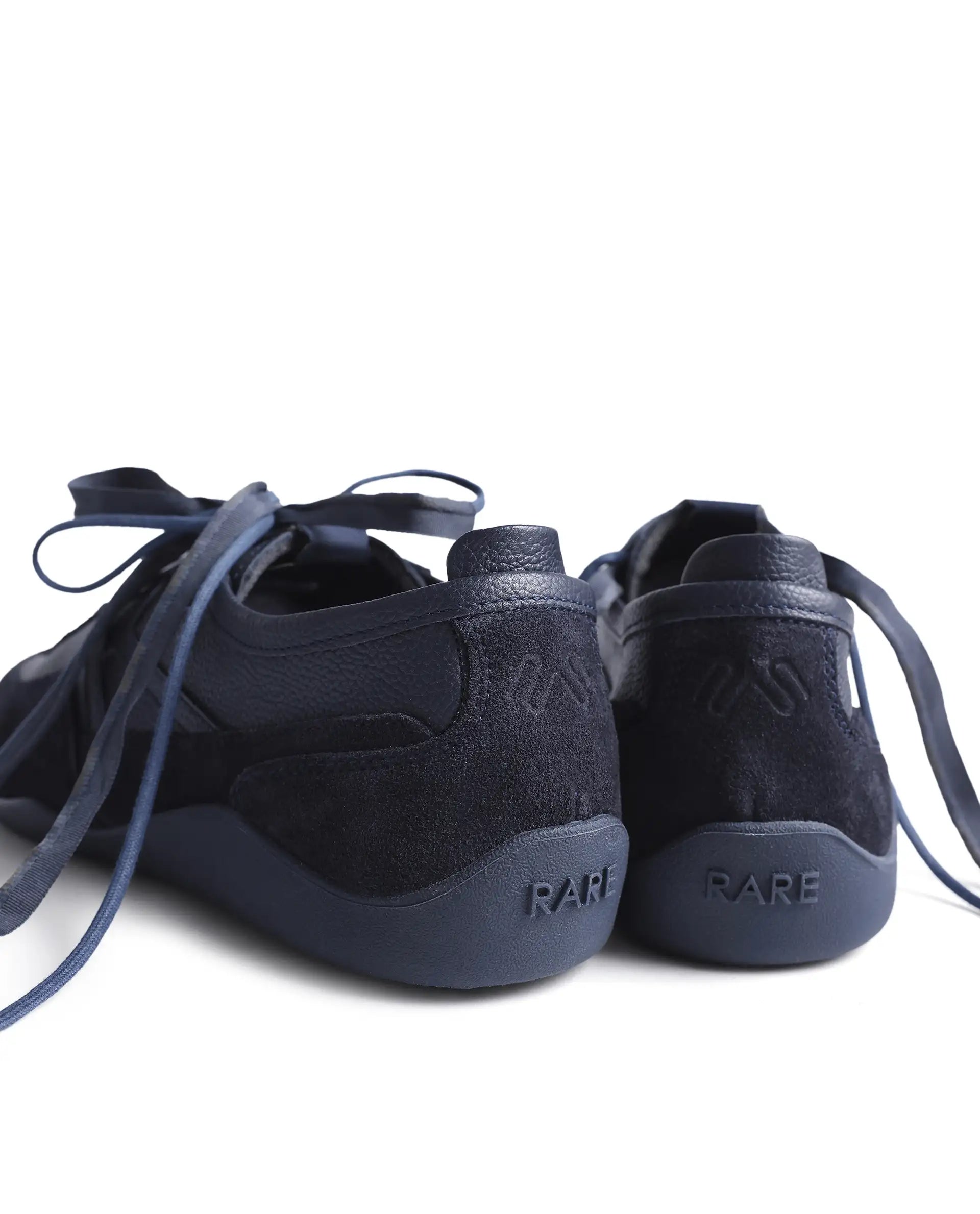 Rarez Men's Sugoi Still Primary Navy Leather Regular Sneaker