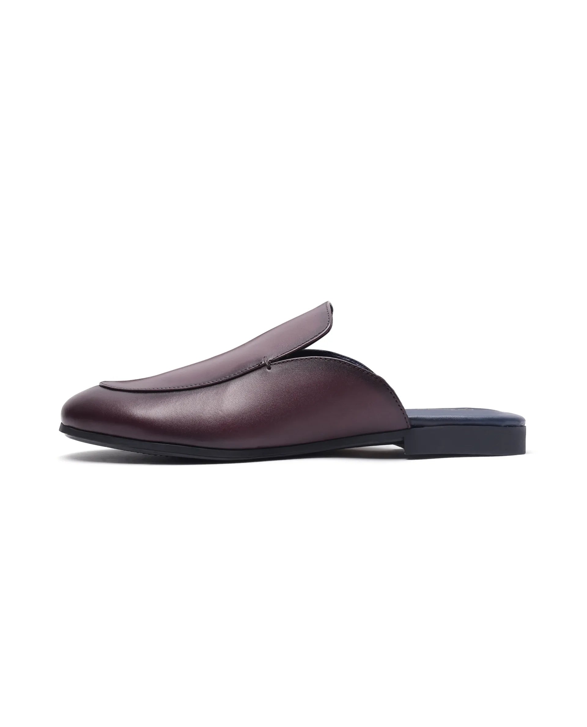 Rare Rabbit Men Sydney Burgundy Slip-On Mule