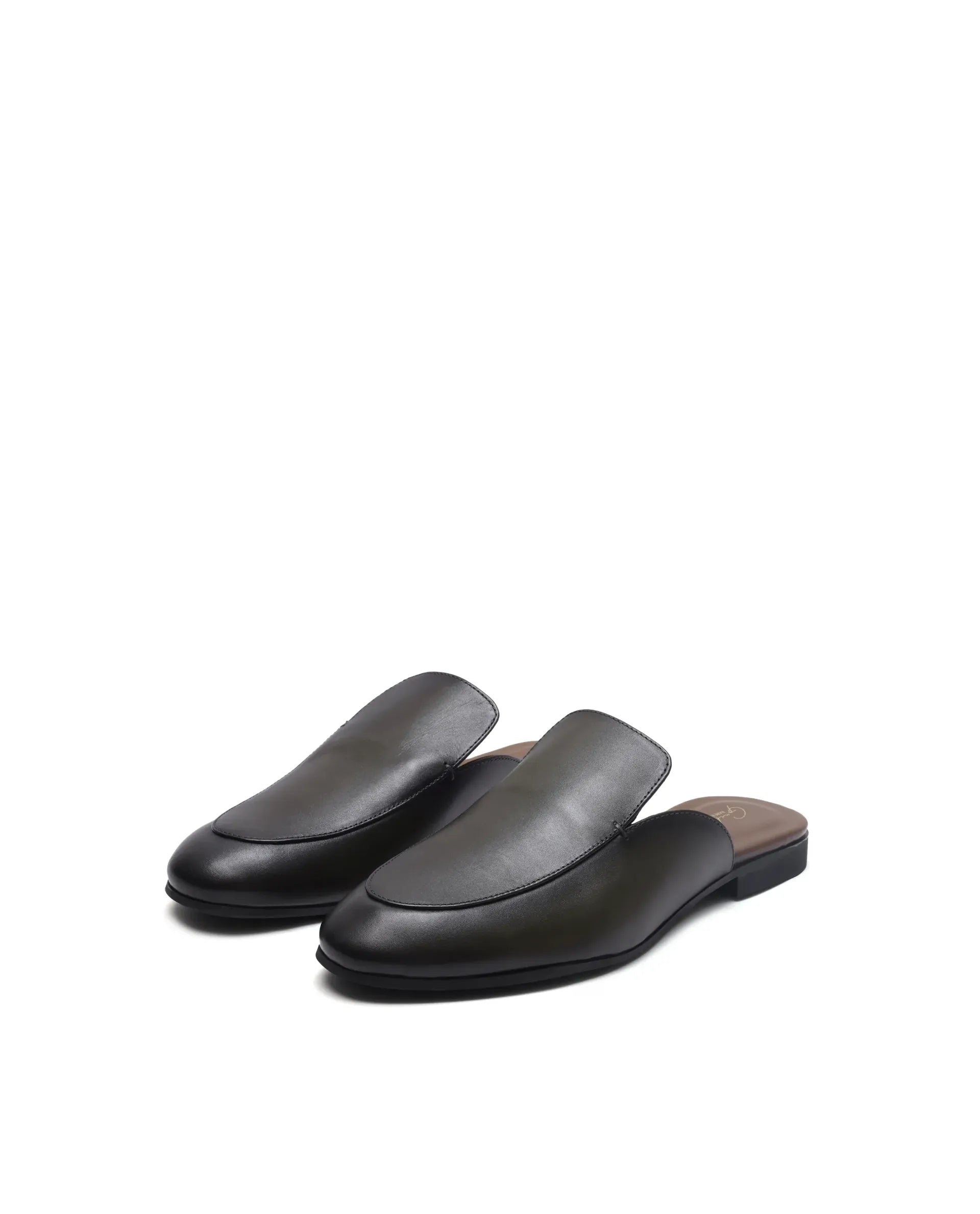 Rare Rabbit Men Sydney Dark Olive Slip-On Mule