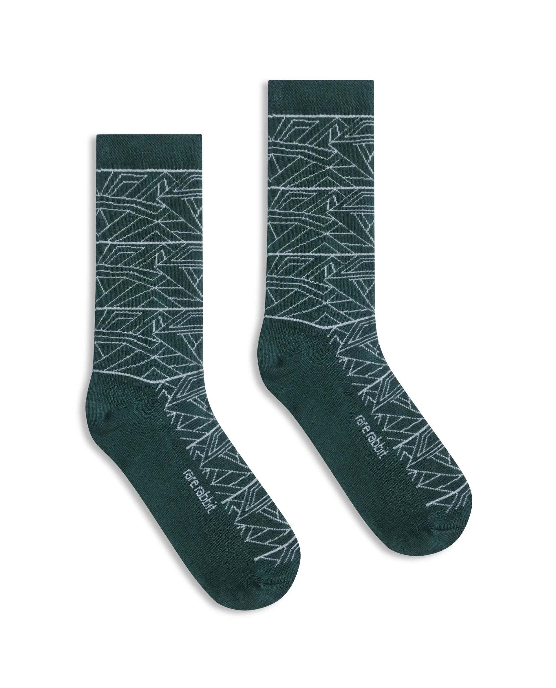 Rare Rabbit Men Sync Green Socks