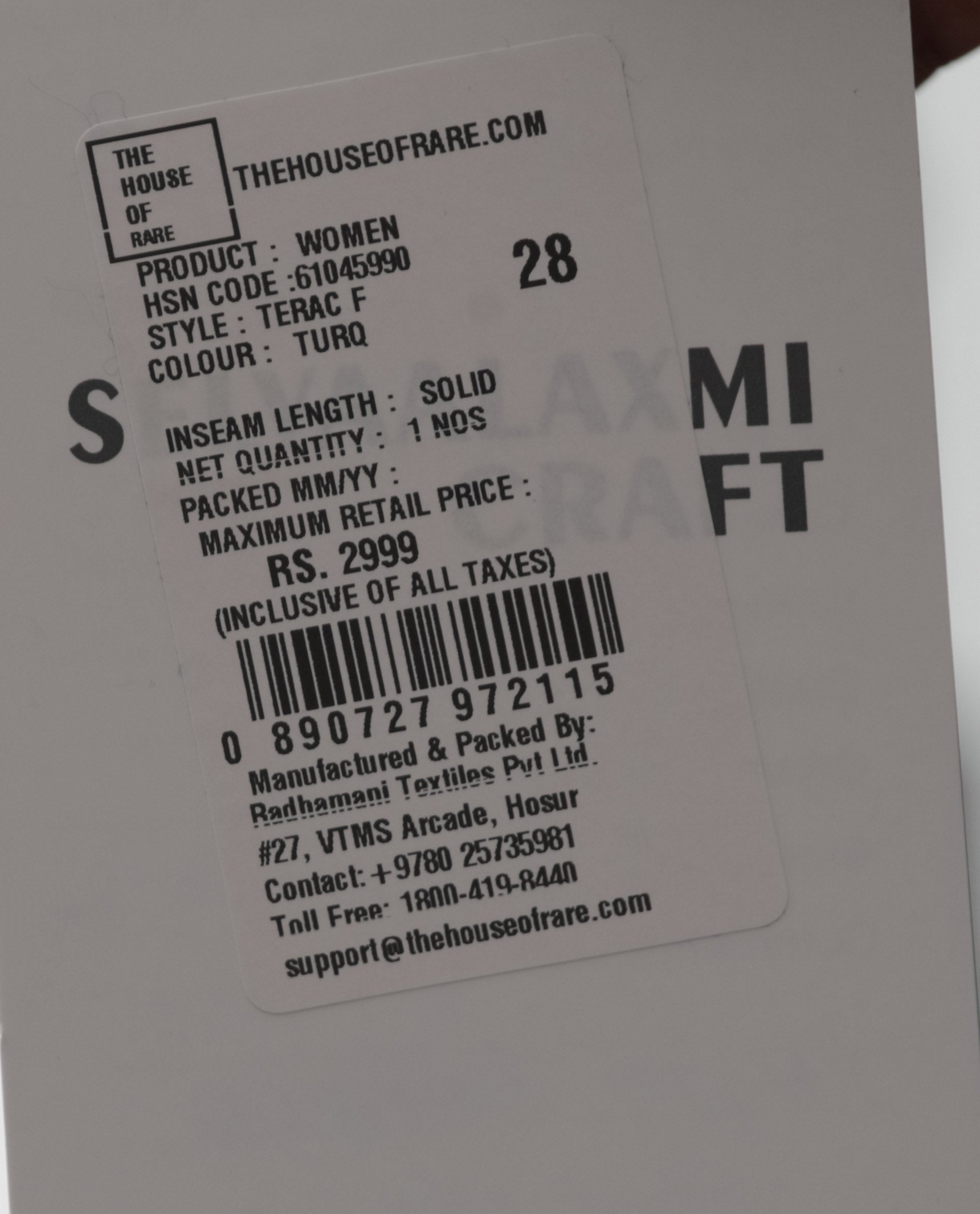 Rareism Articale Women Terac F Light Turq Poly Cotton Fabric Drawstring Closure Regular Fit Plain Ankle Length Track Pant