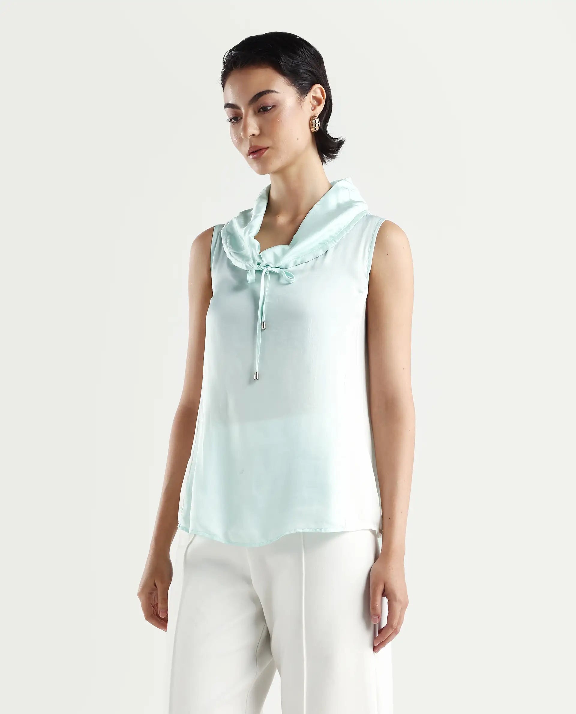 Rareism Women's Tons Green Top