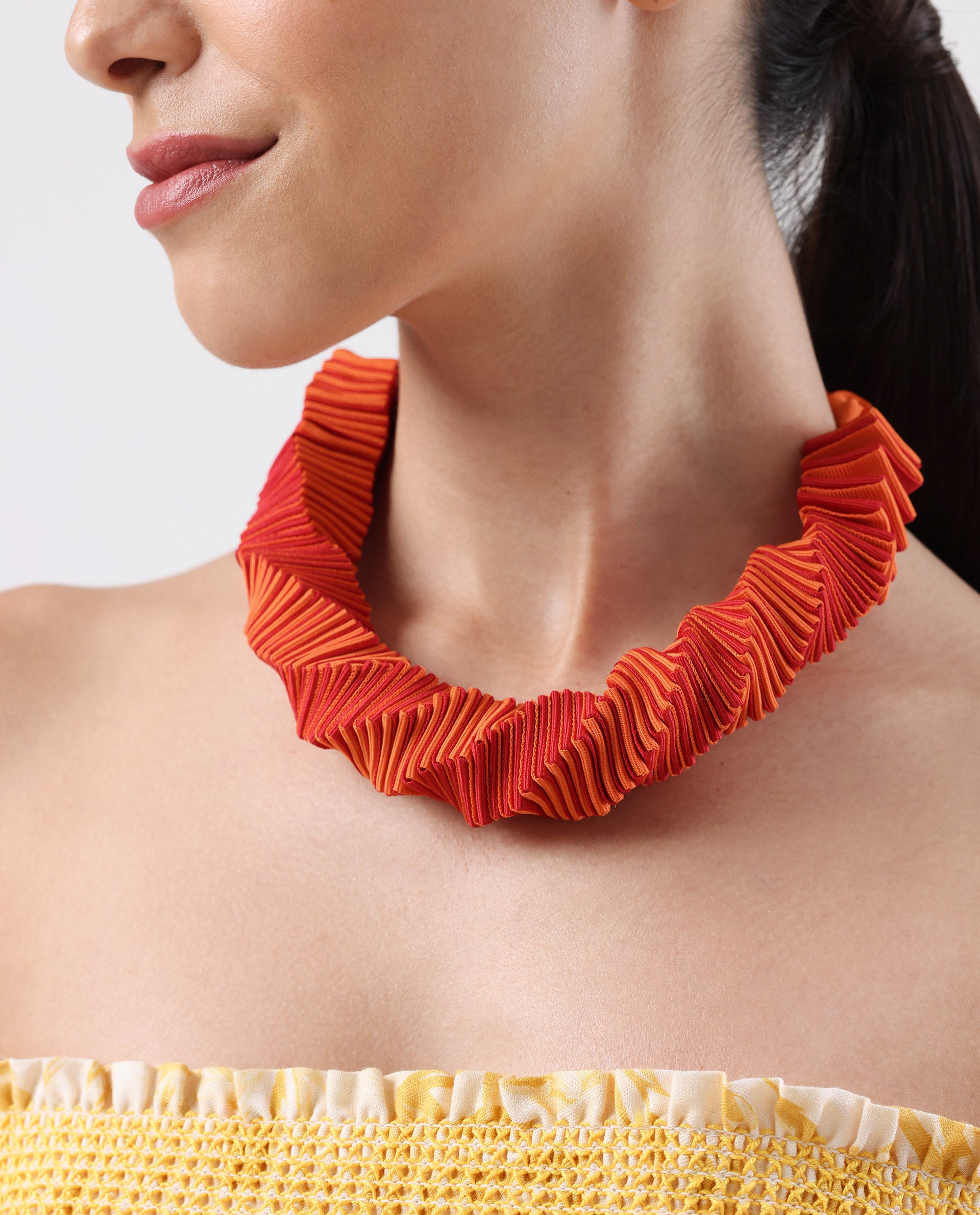 Rareism Women Tred Red Necklace