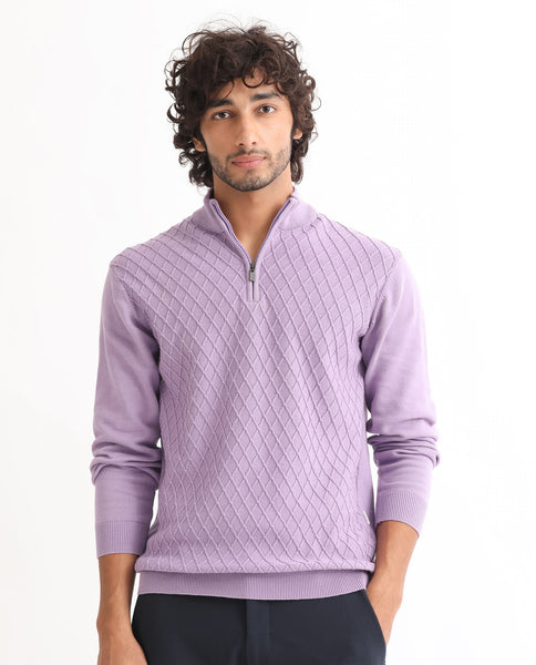 Rare Rabbit Pastel Sweater Mens Rare Rabbit Dark Purple V Neck T