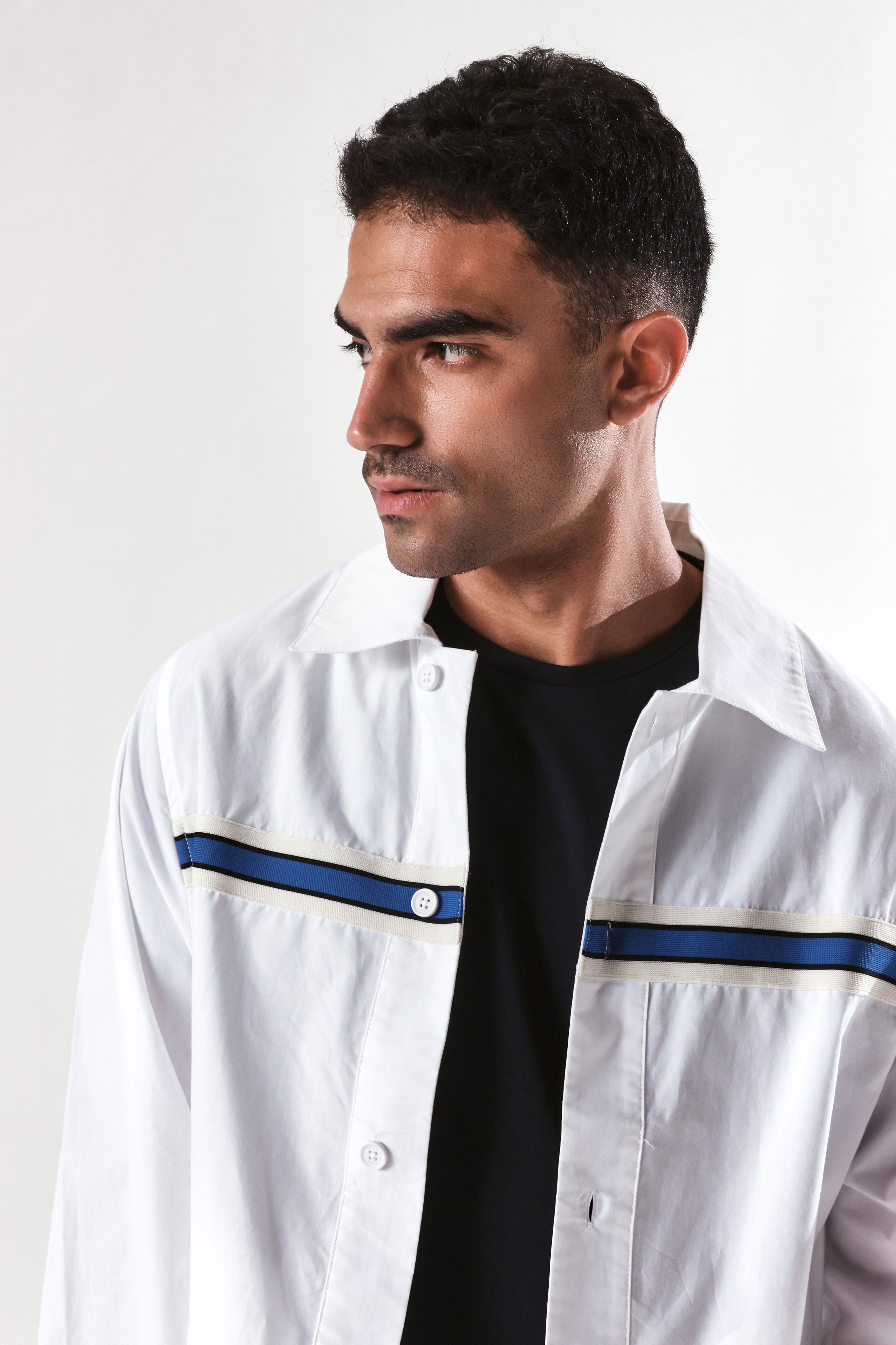 Rare Rabbit Men's Macon-S White Cotton Plain Regular Fit Full Sleeve Collared Shirt