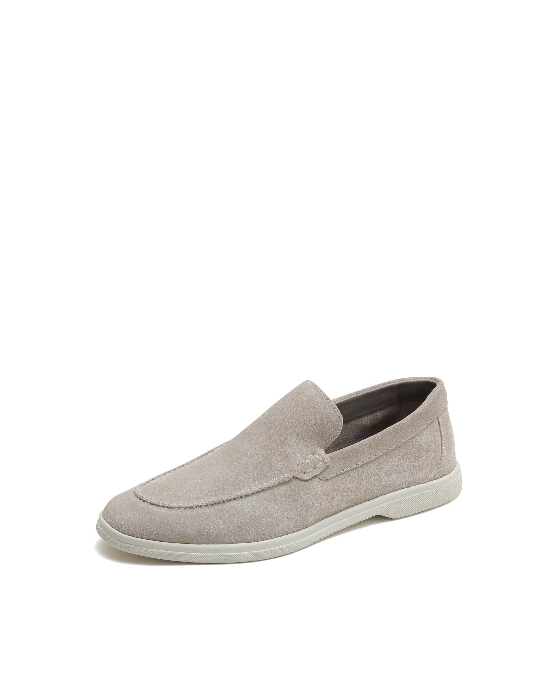 Rarez Mens Velour-S Sand Leather Mocassin