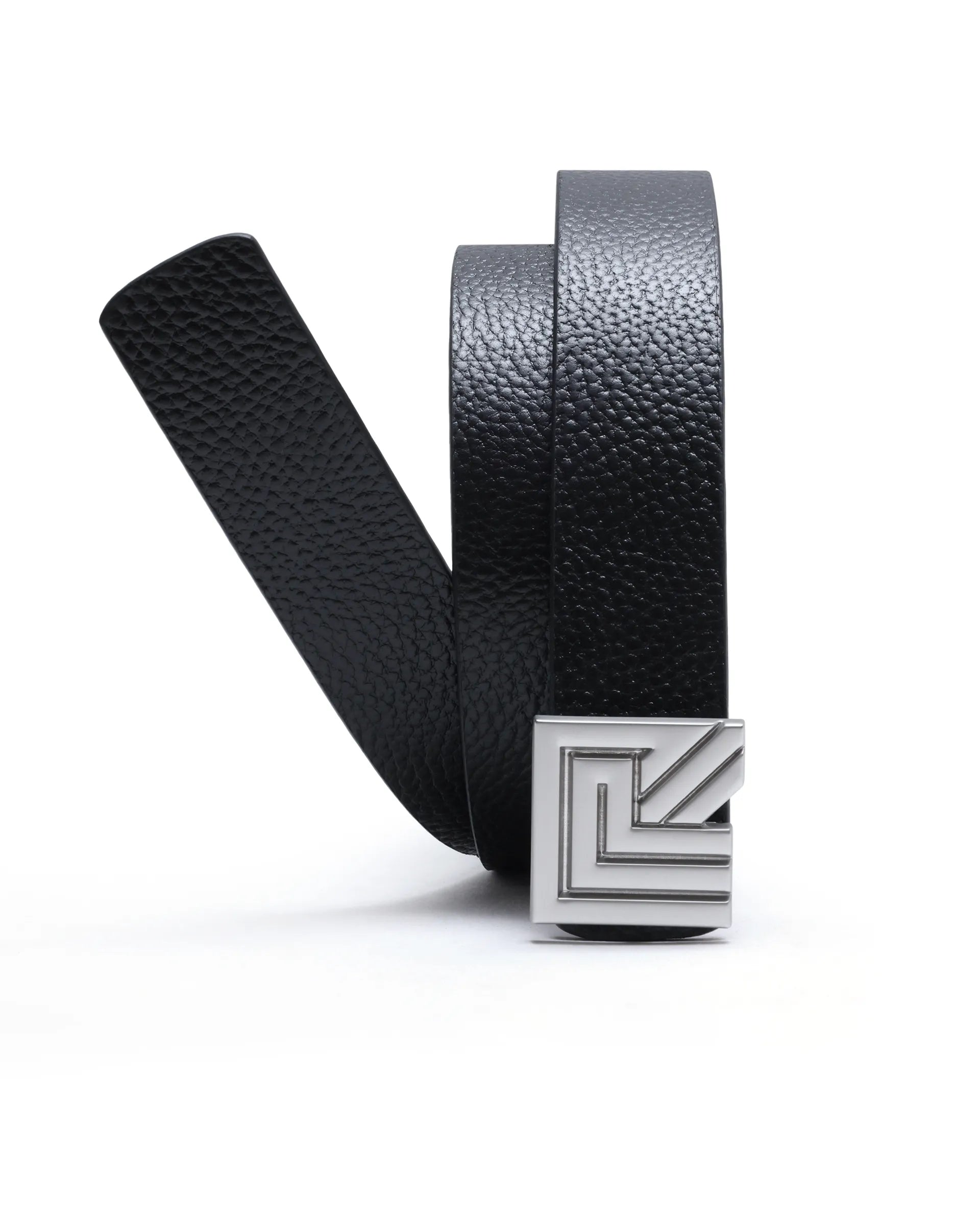 Rare Rabbit Men Vero Black Non Reversible Leather Belt