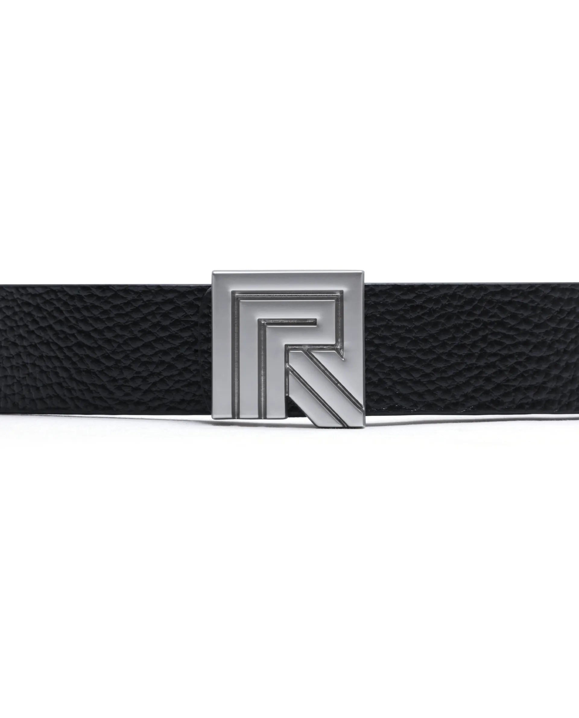 Rare Rabbit Men Vero Black Non Reversible Leather Belt