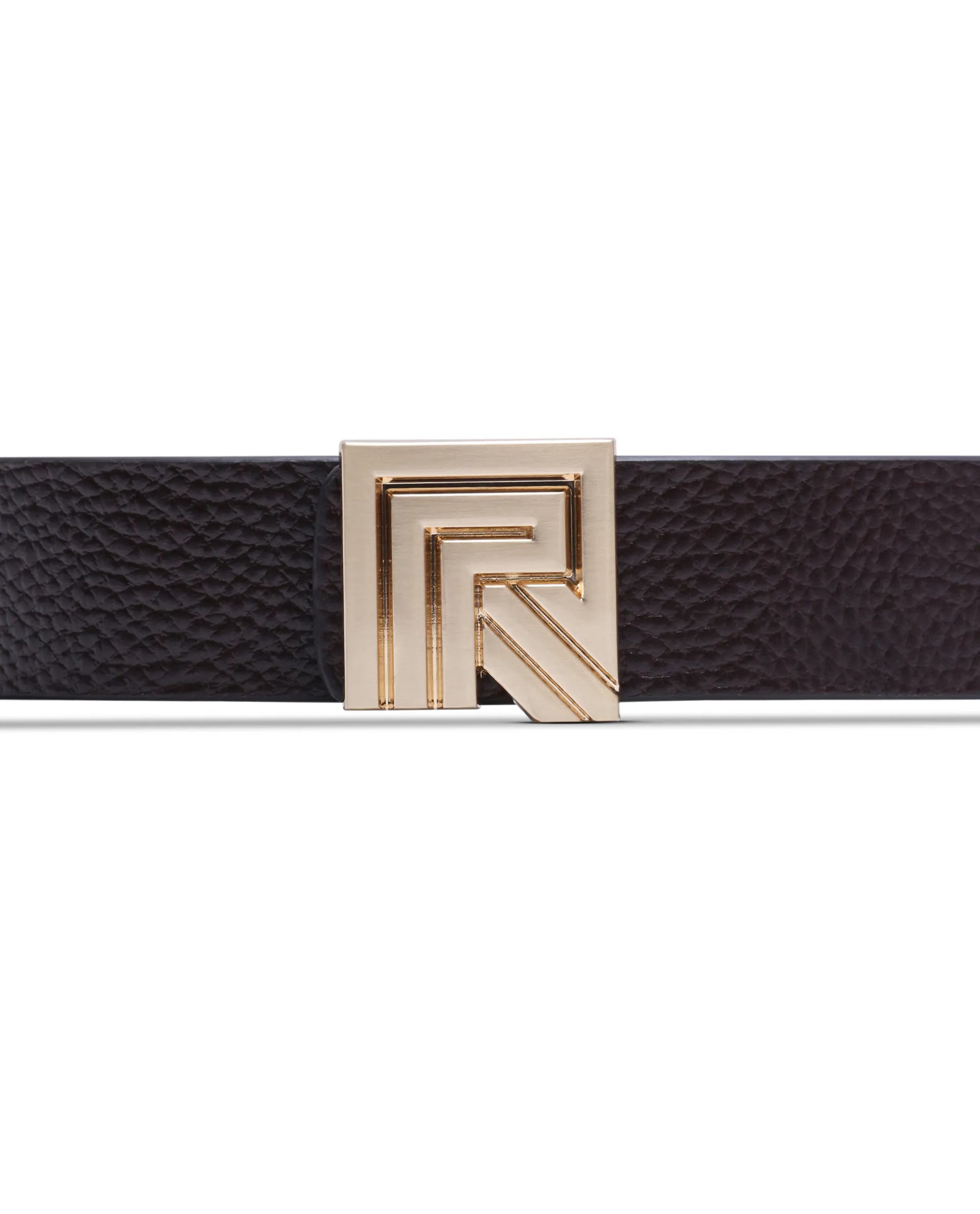 Rare Rabbit Men Vero Brown Non Reversible Leather Belt