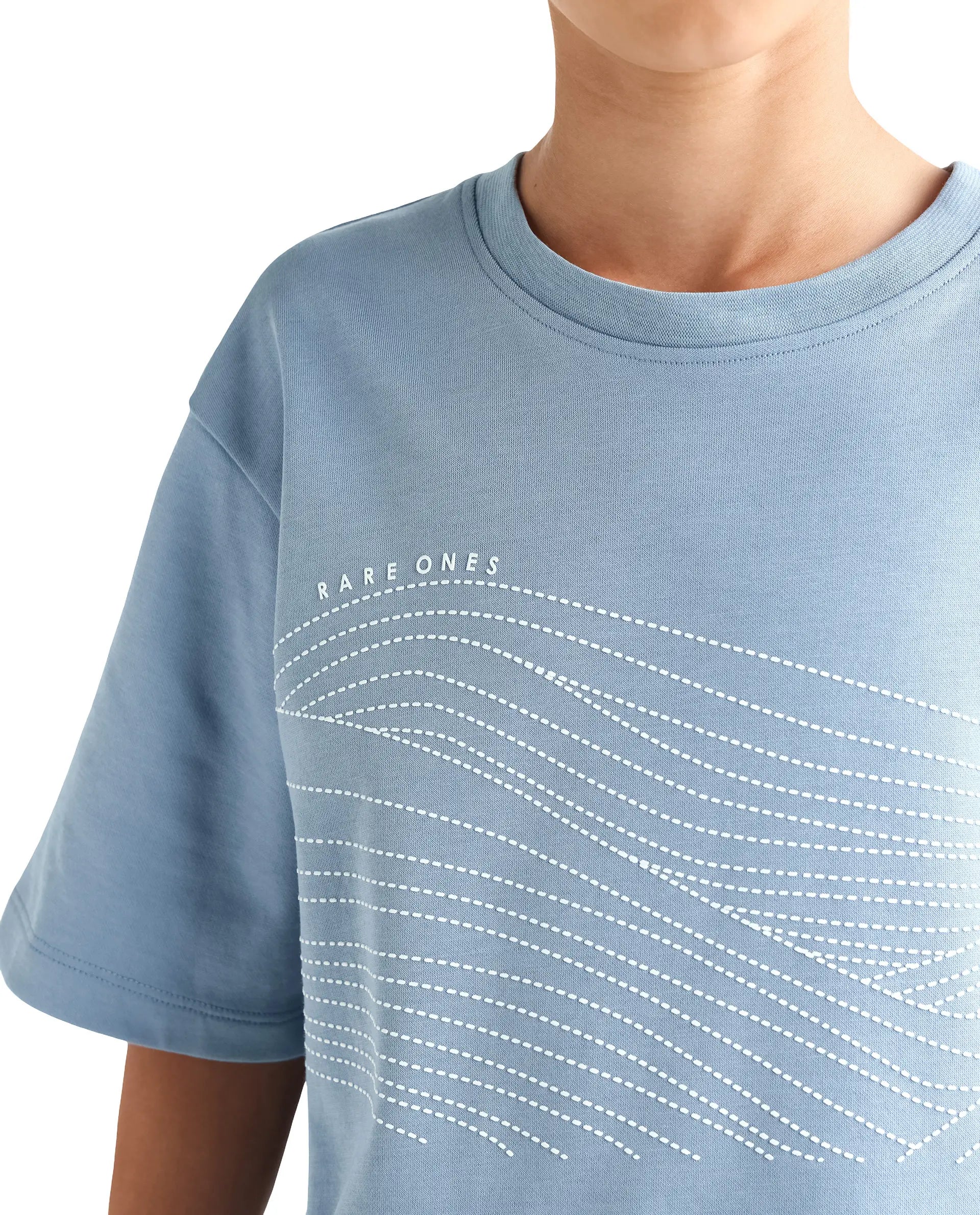 Rare Ones Kids Vint-K Blue Cotton Half Sleeve Graphic Print Slip-On Closure Regular Fit T-Shirt
