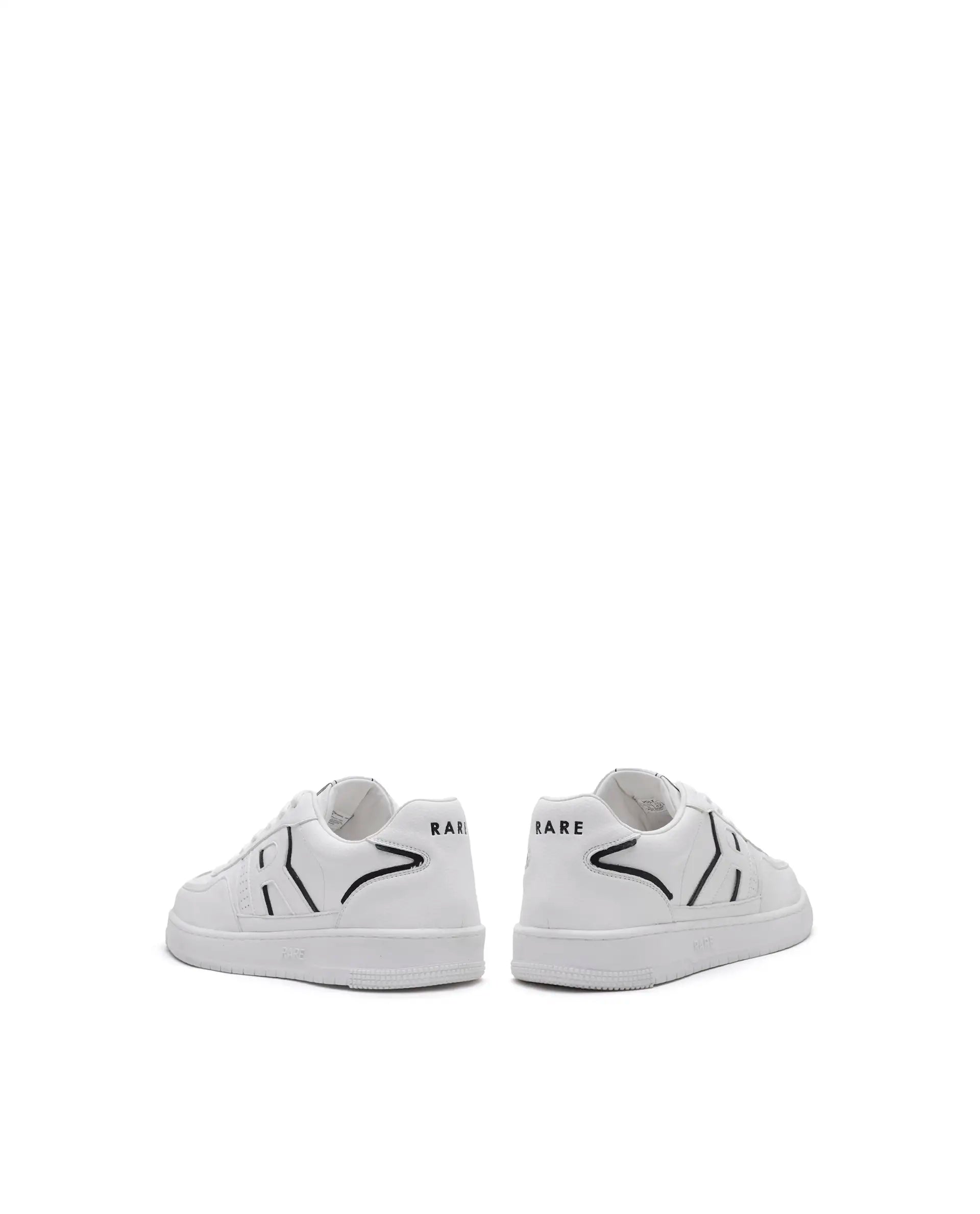 Rare Rabbit Men's Volt White Micro Fiber Sneaker