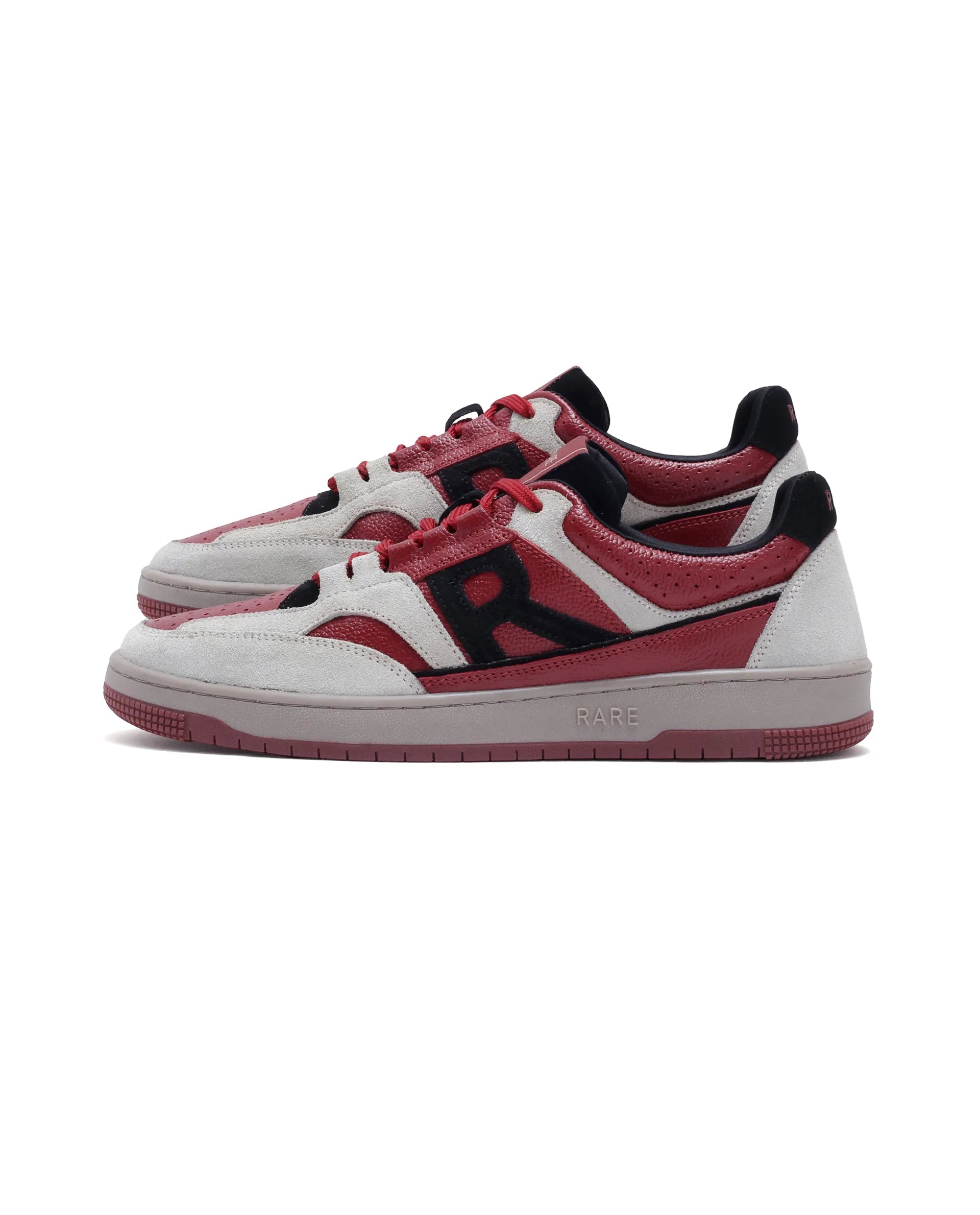 Rare Rabbit Men Voyage Red Leather Lace-Up Sneaker