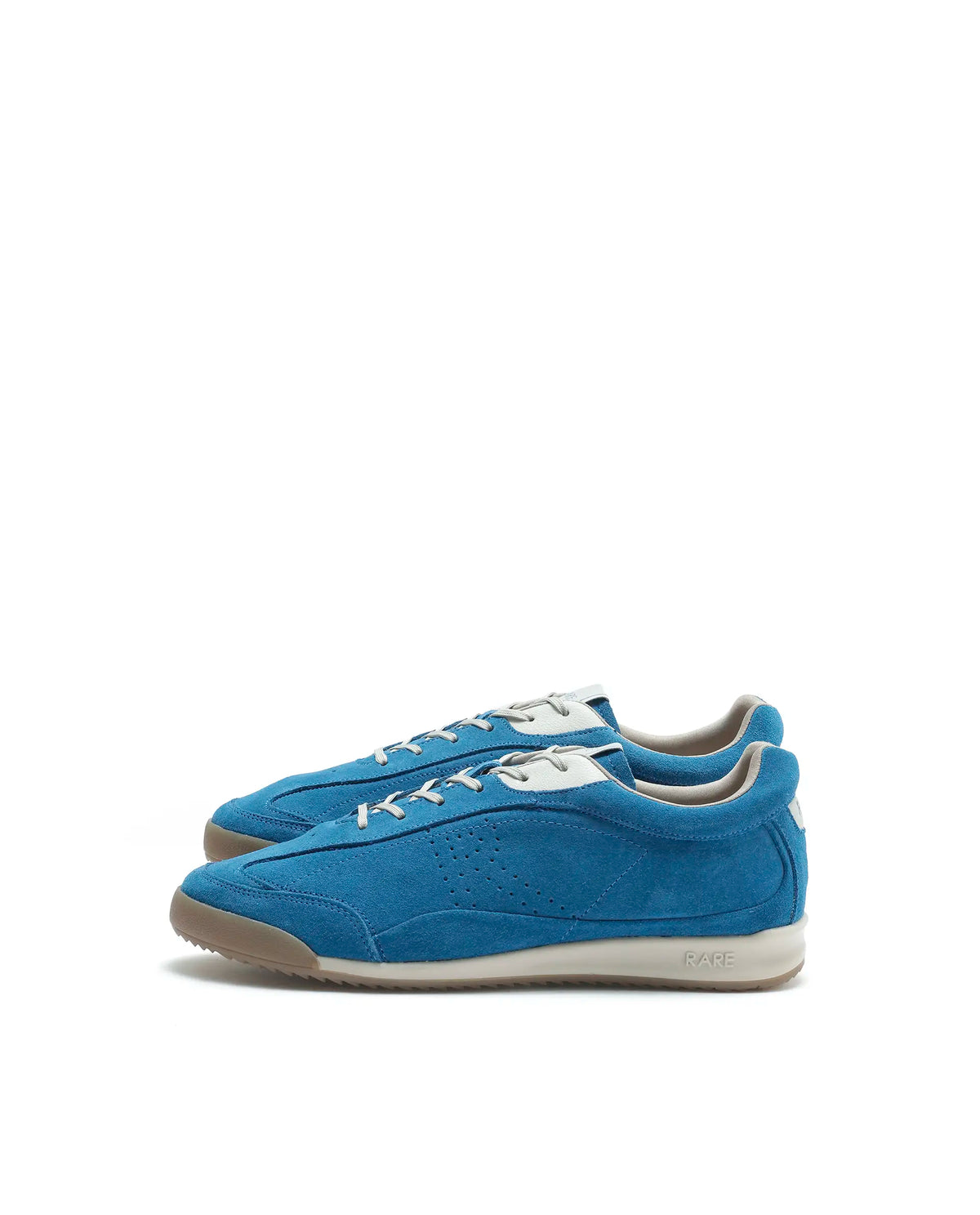 Rarez Mens Wale Teal Suede Sneaker