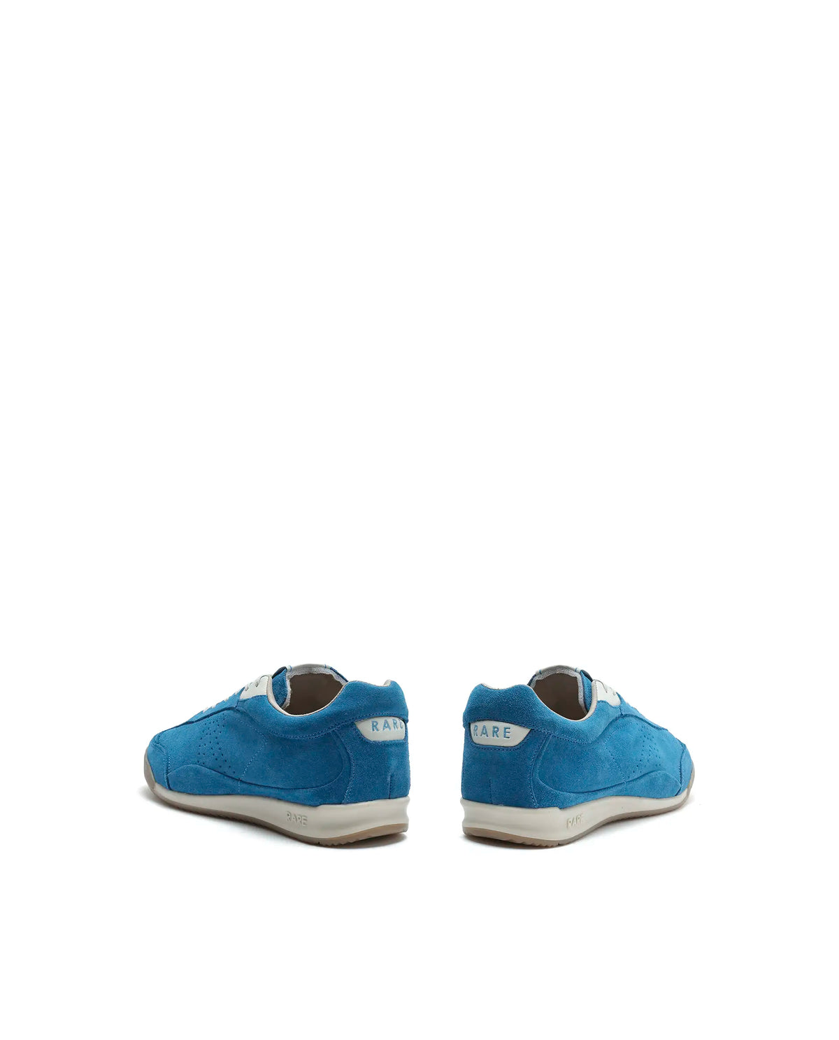 Rarez Mens Wale Teal Suede Sneaker