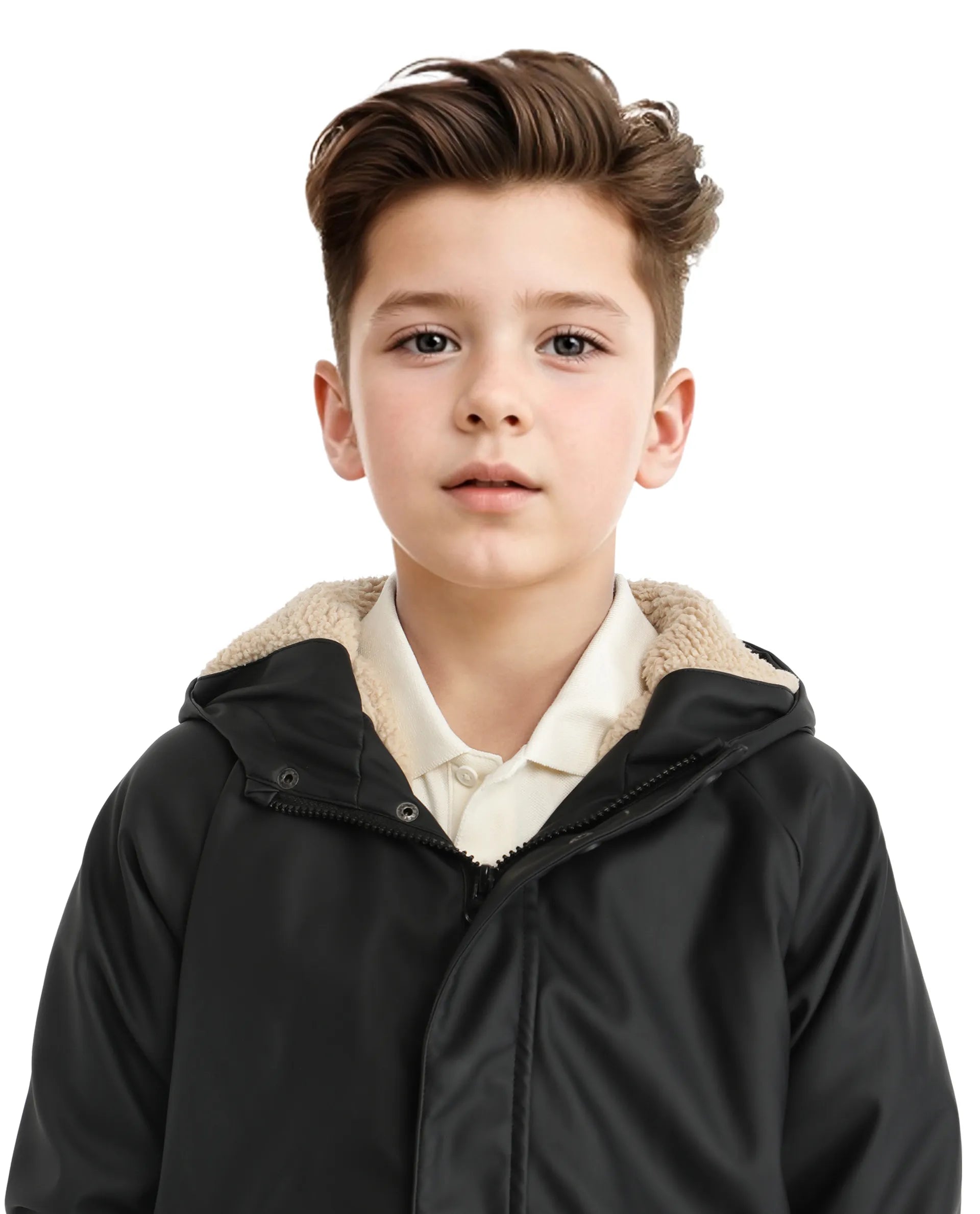 Rare Ones Kids Wrick Black Polyester Full Sleeve Solid Jacket