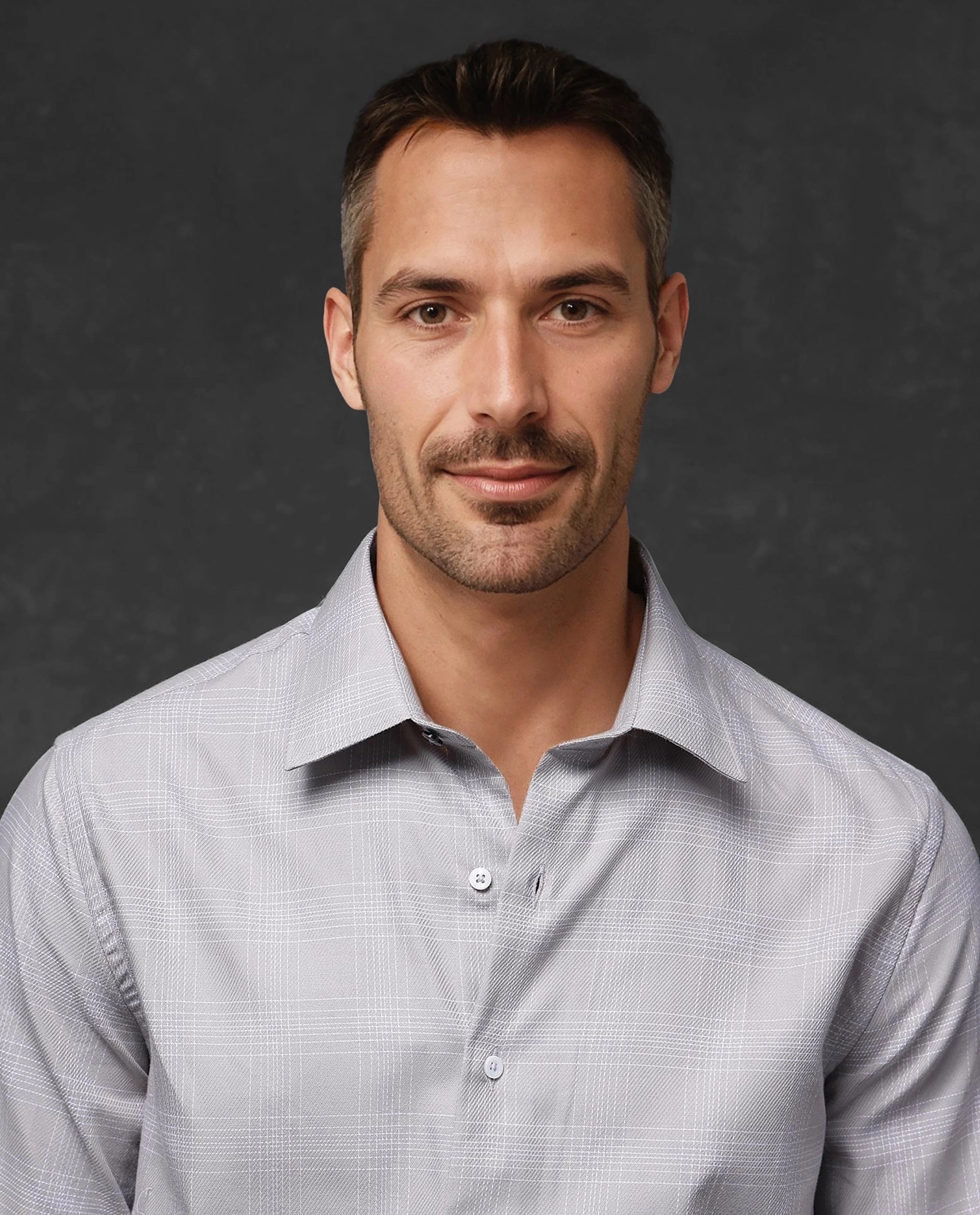 Rare Rabbit Men Zana Dusky Beige Full Sleeve Collared Neck Button Closure Regular Fit Checks Shirt