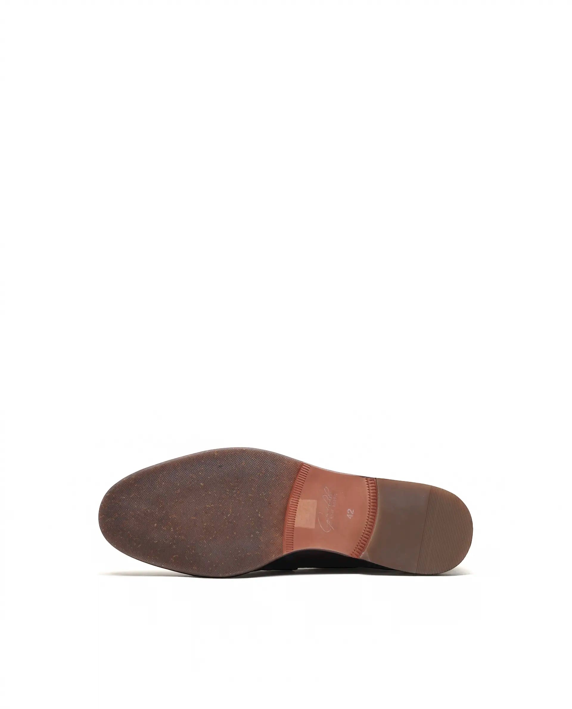 Rare Rabbit Men's Zeno Wood Leather Mocassin