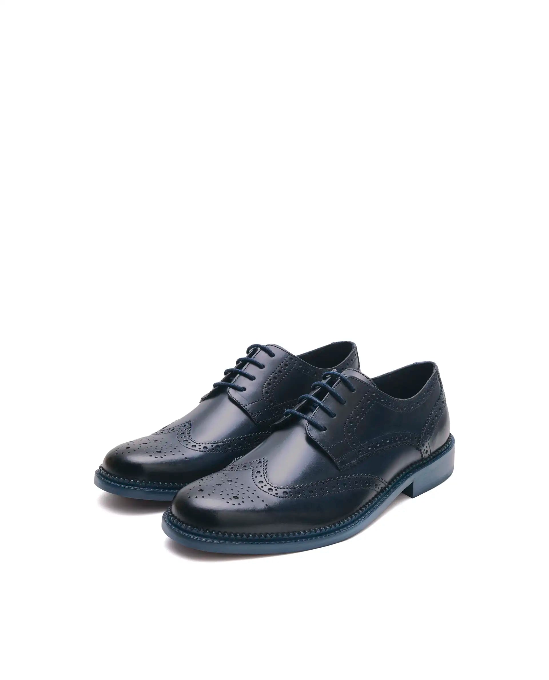 Rarez Men's Zeta Dark Teal Leather Formal