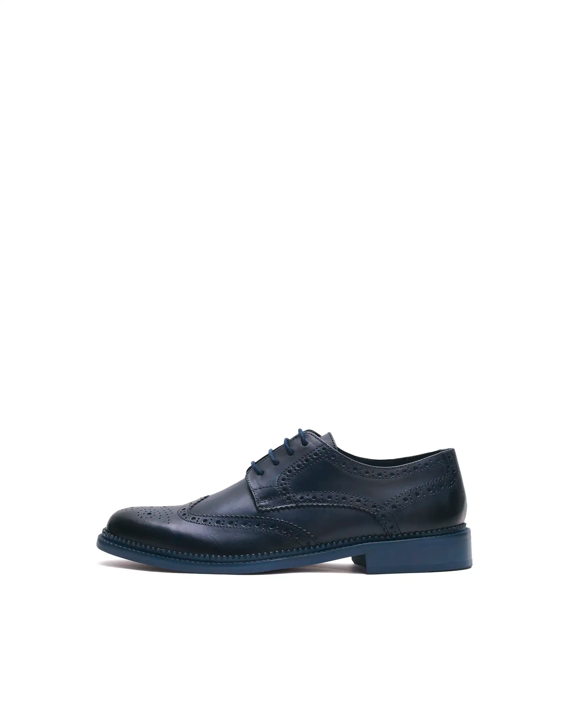 Rarez Men's Zeta Dark Teal Leather Formal