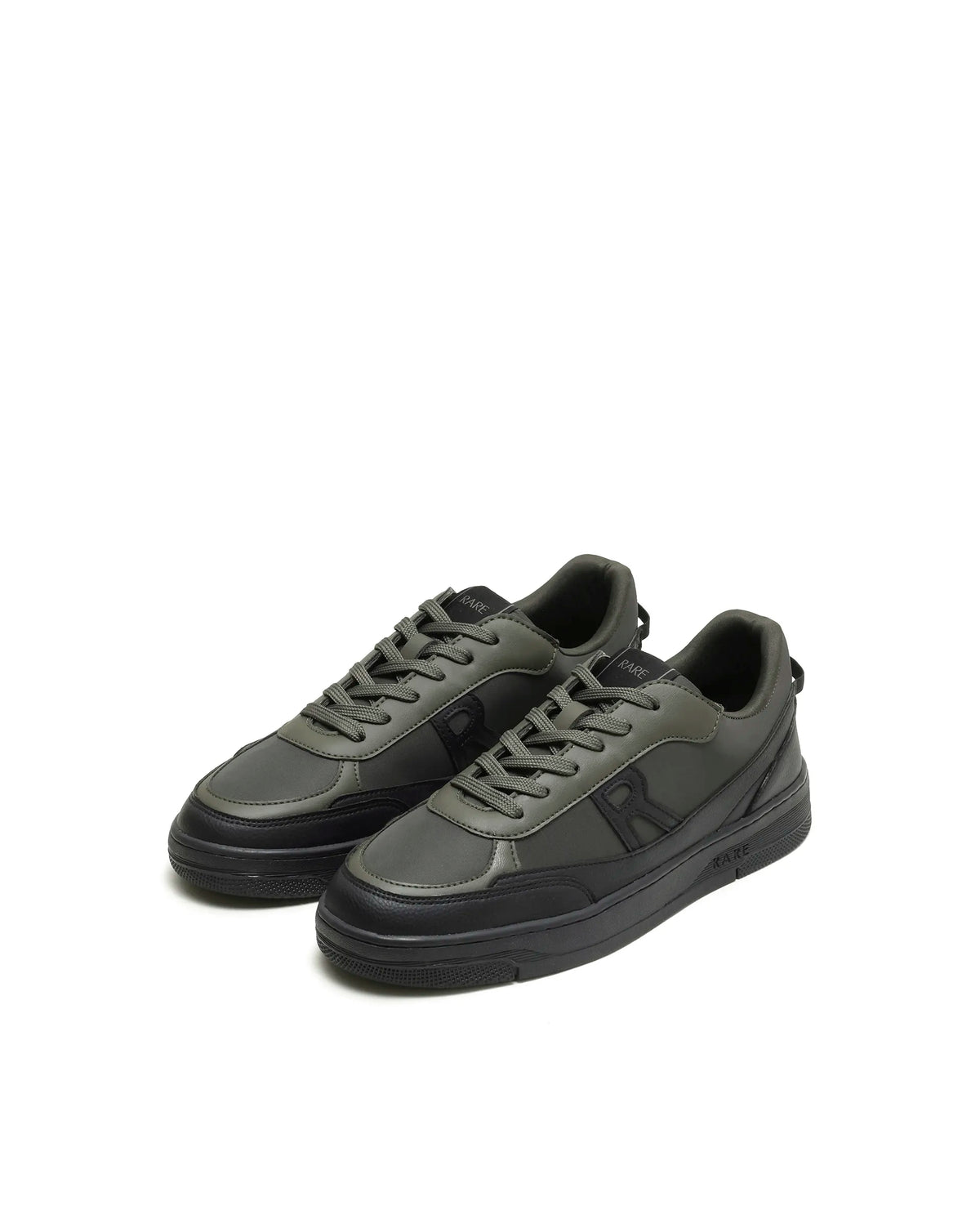 Rarez Men's Zora Dark Olive Micro fiber Regular Sneaker