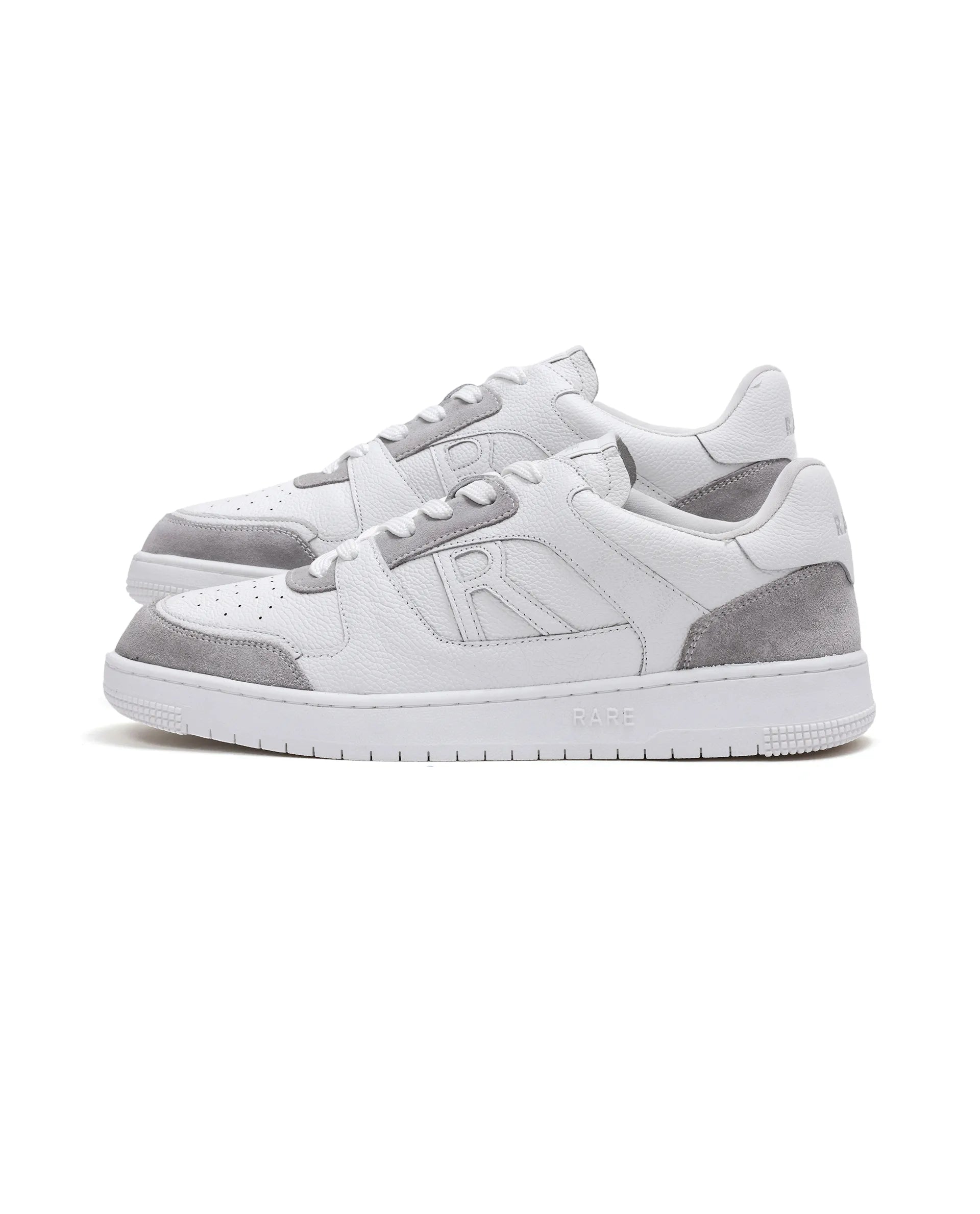 Rare Rabbit Men Zouk White Leather Lace-Up Closure Sneakers