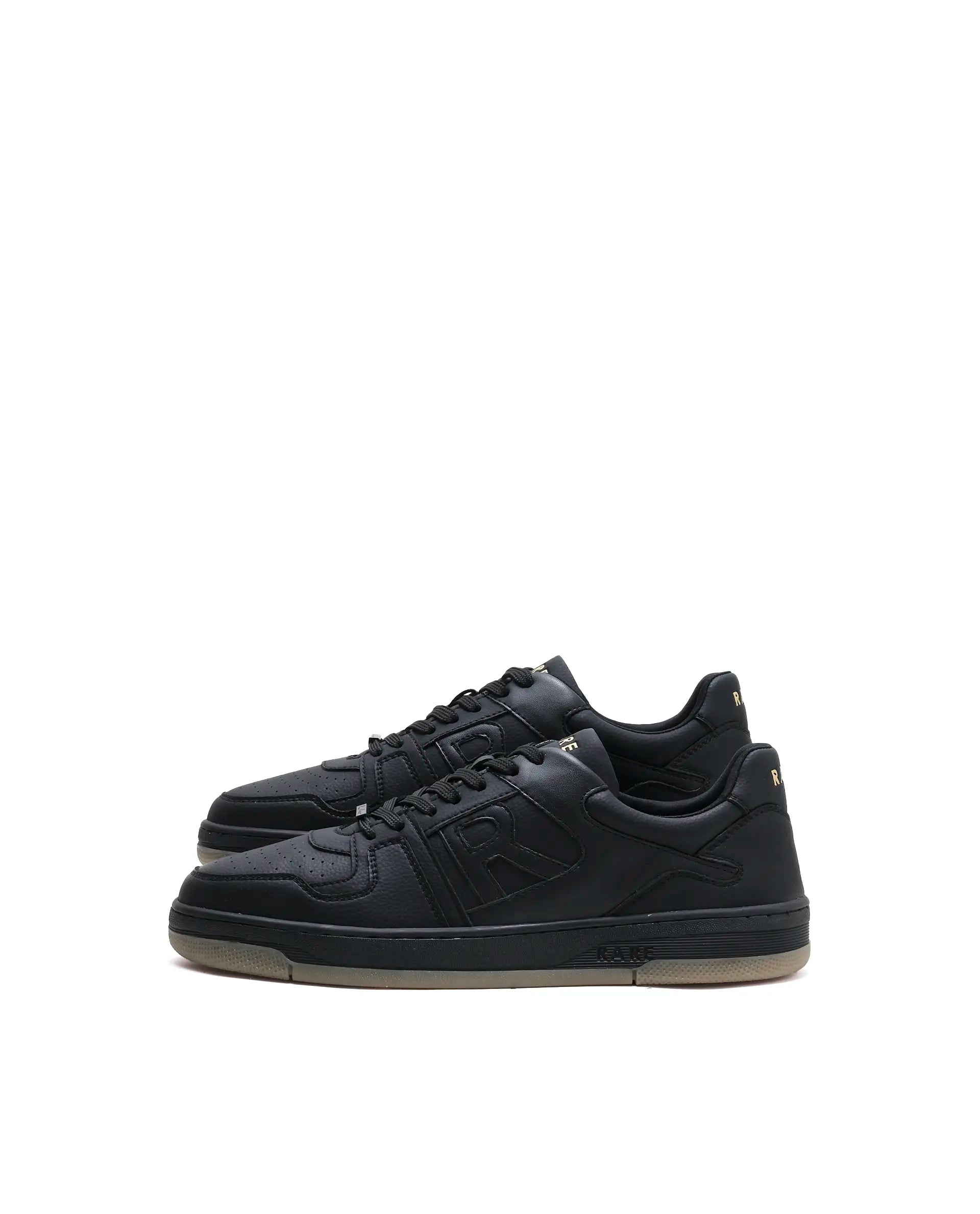 Rarez Men's Zyro Black Micro Fiber Sneaker