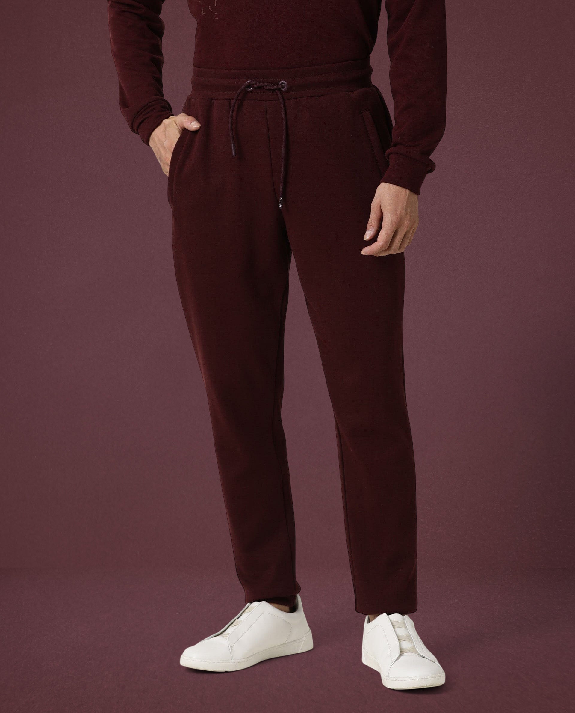 Track Pant Burnt Prune Men