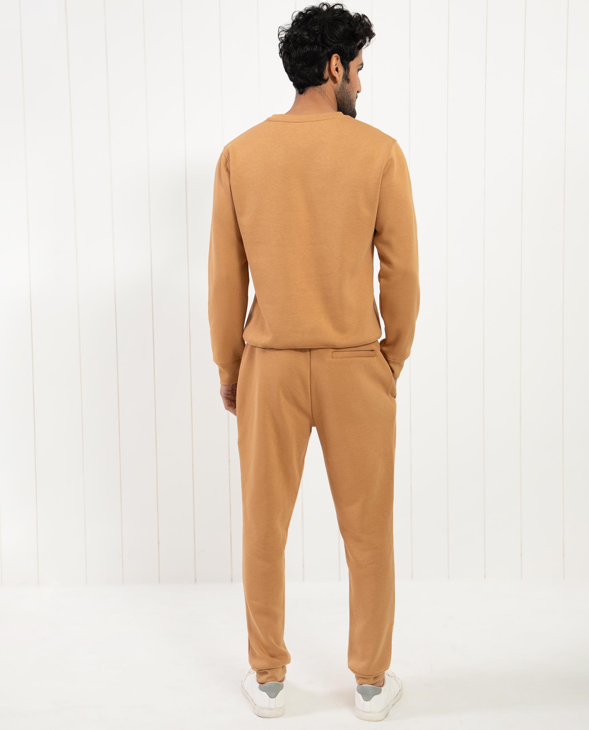 Rare Rabbit Mens Argyll Mustard Cotton Polyester Fabric Full Sleeves Graphic Print Knitted Sweatshirt