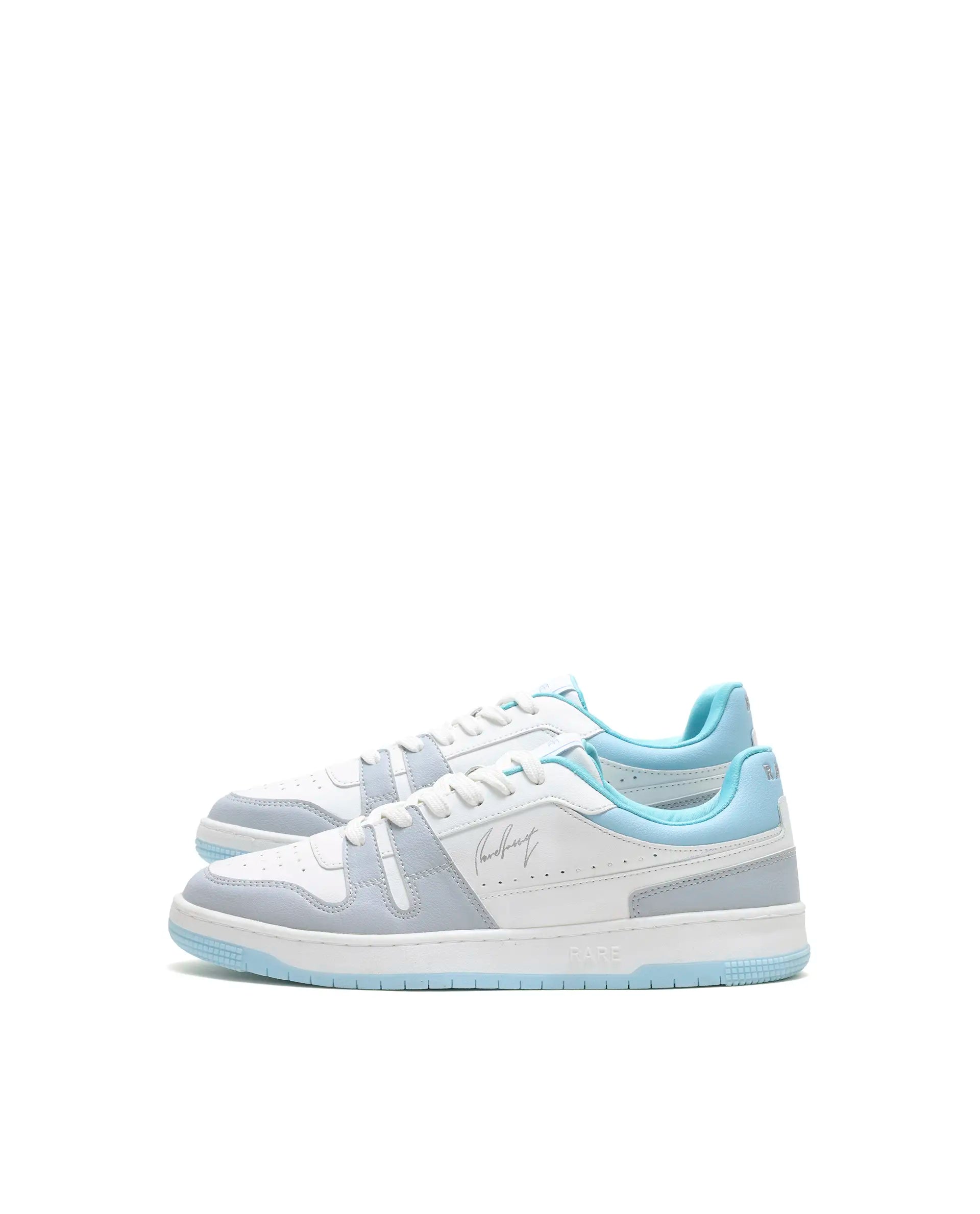 Rare Rabbit Men's Enrik Blue Micro Fiber Sneaker