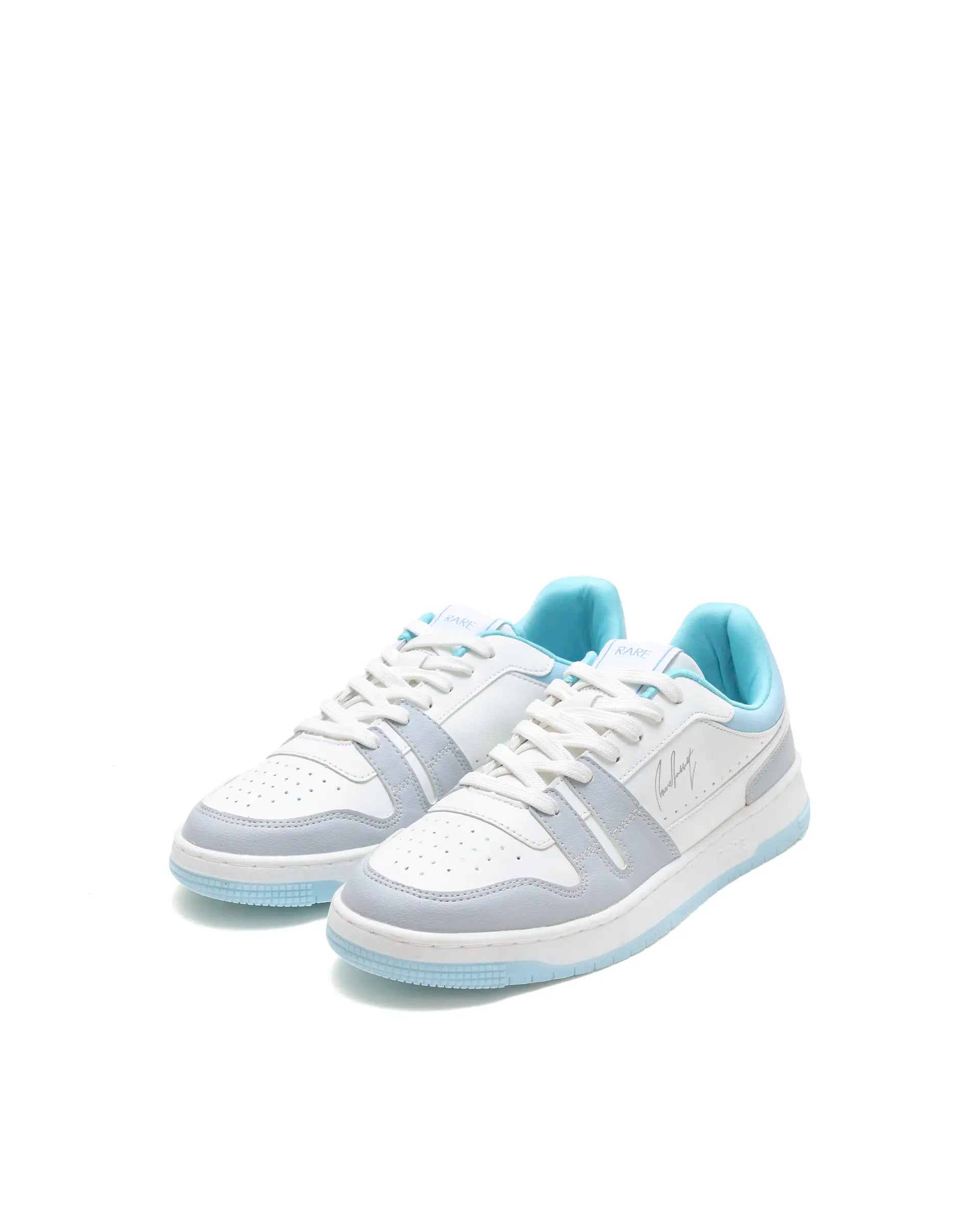 Rare Rabbit Men's Enrik Blue Micro Fiber Sneaker
