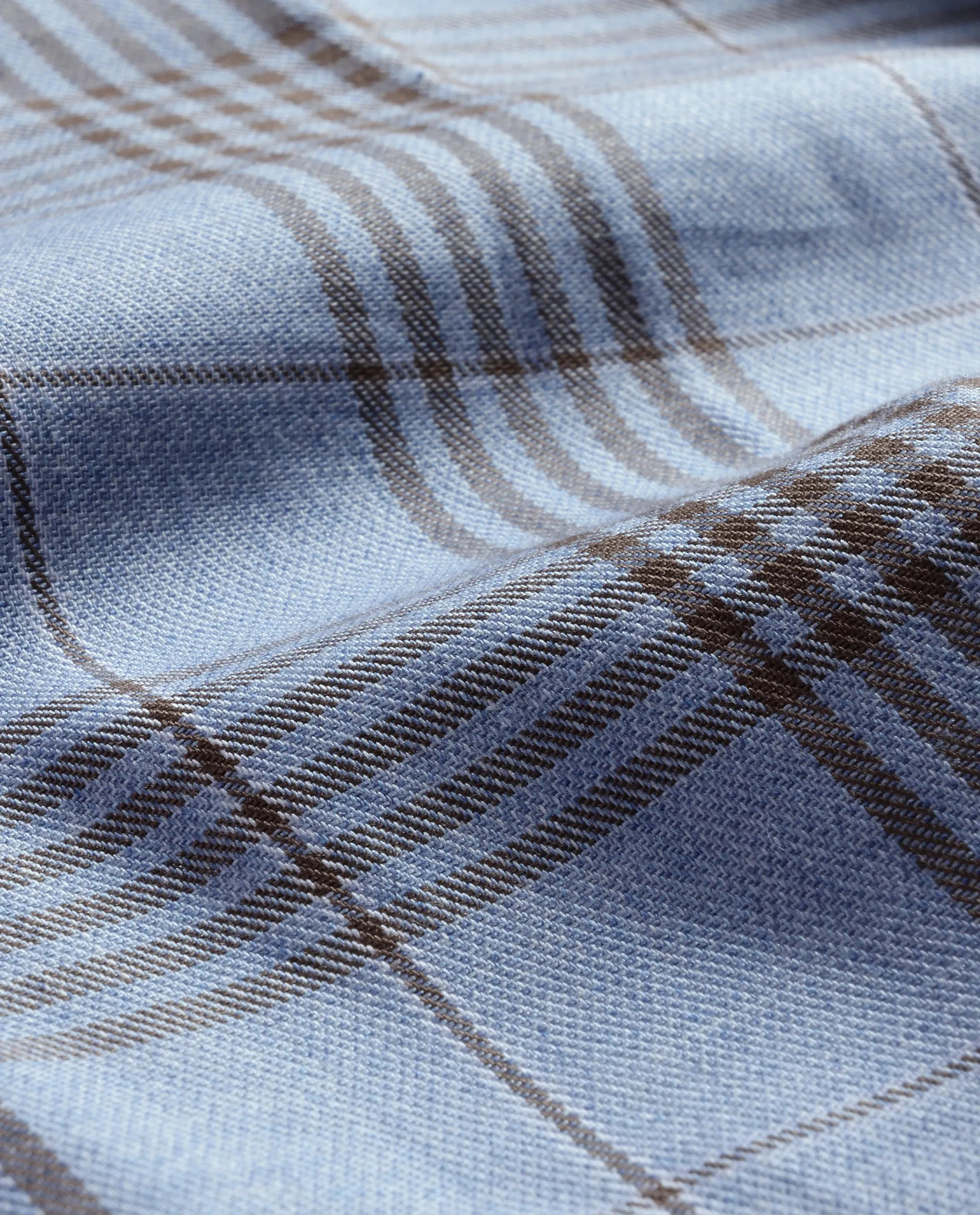 Rare Rabbit Men Mead Blue Full Sleeve Collared Neck Button Closure Regular Fit Checks Shirt