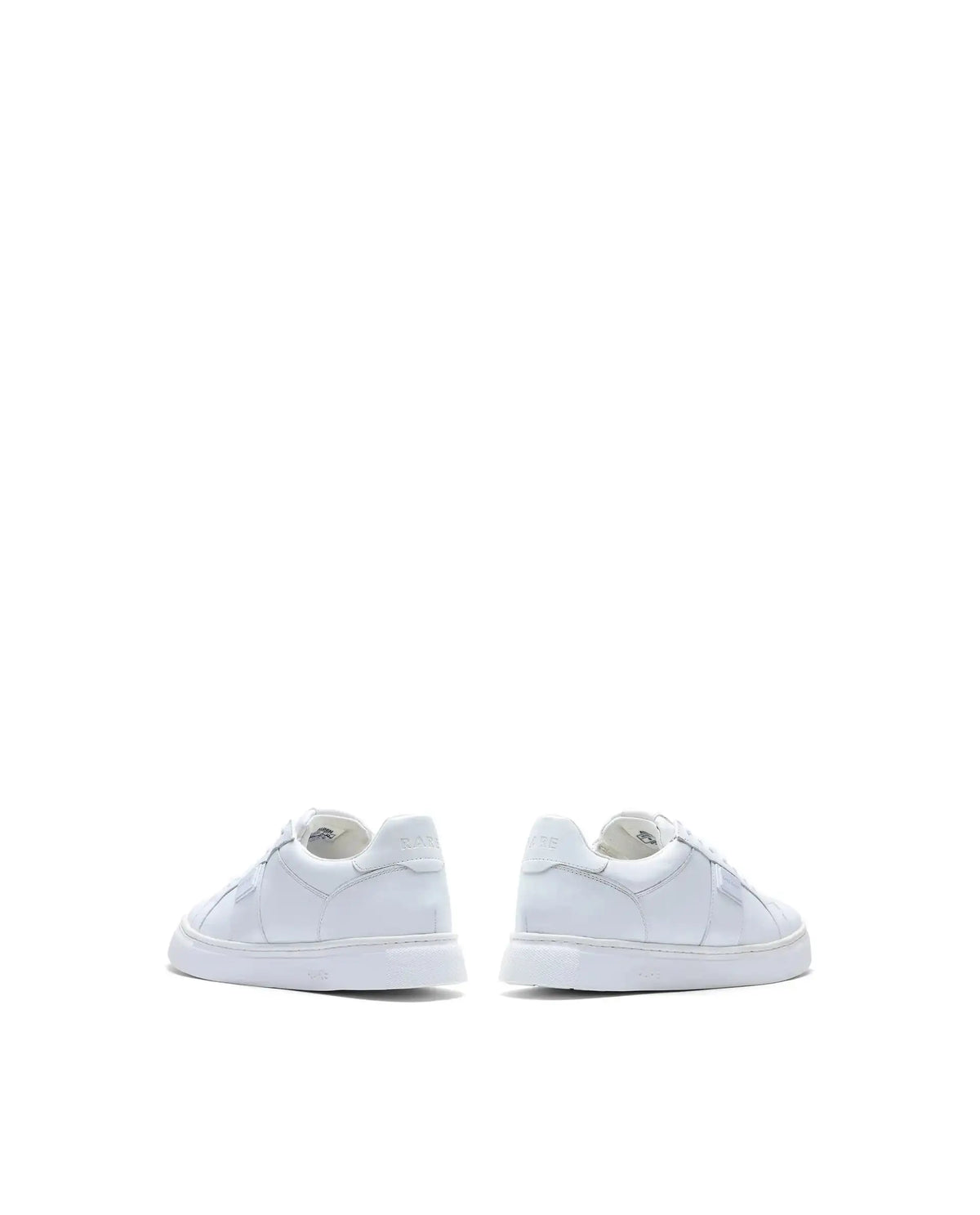 Rare Rabbit Men's Alden White Leather Fabric Sneaker