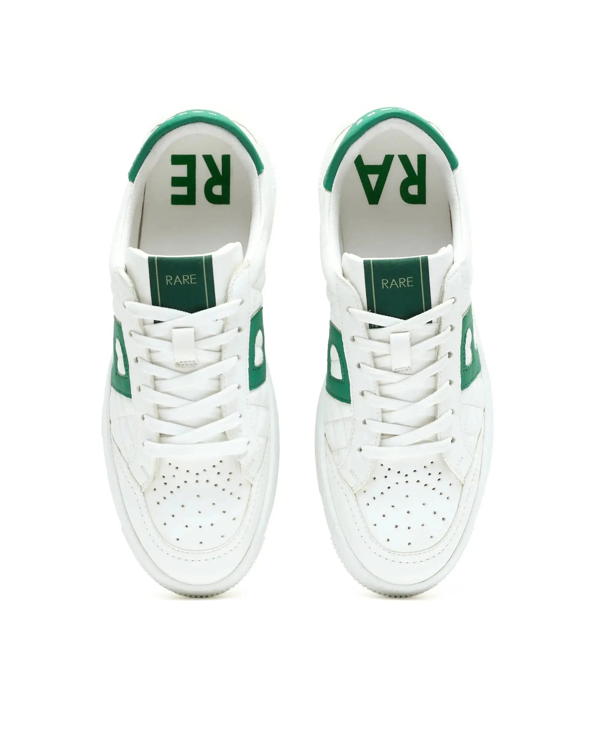 Rare Rabbit Men's Alto White Micro Leather Sneaker
