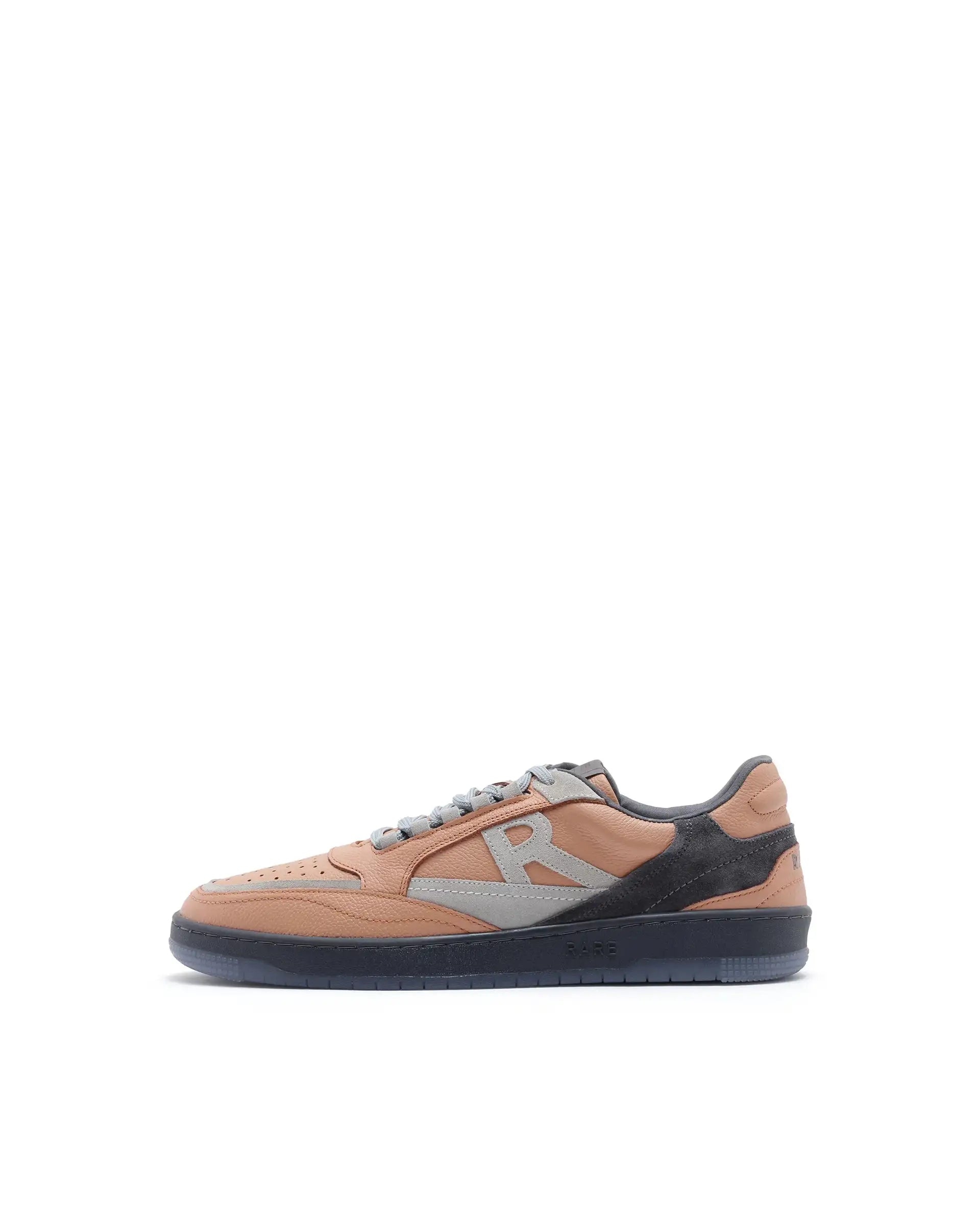 Rare Rabbit Men's Amur Orange Plain Shoes