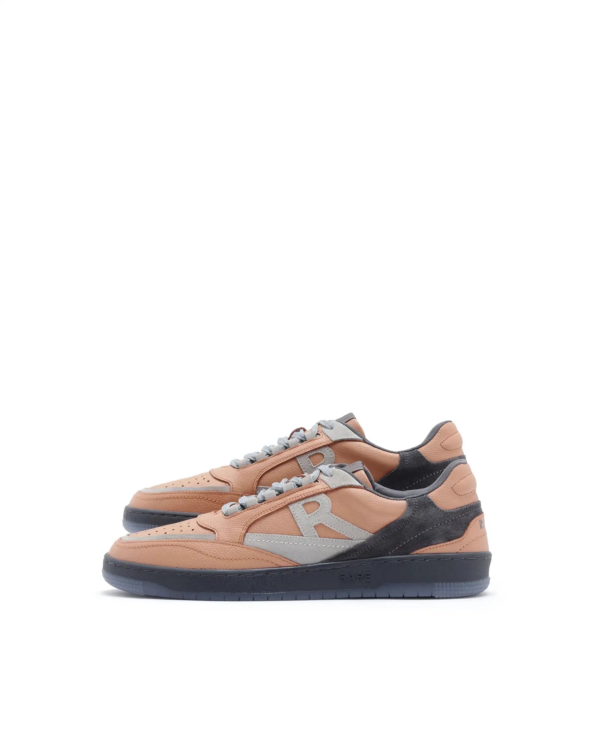 Rare Rabbit Men's Amur Orange Plain Shoes