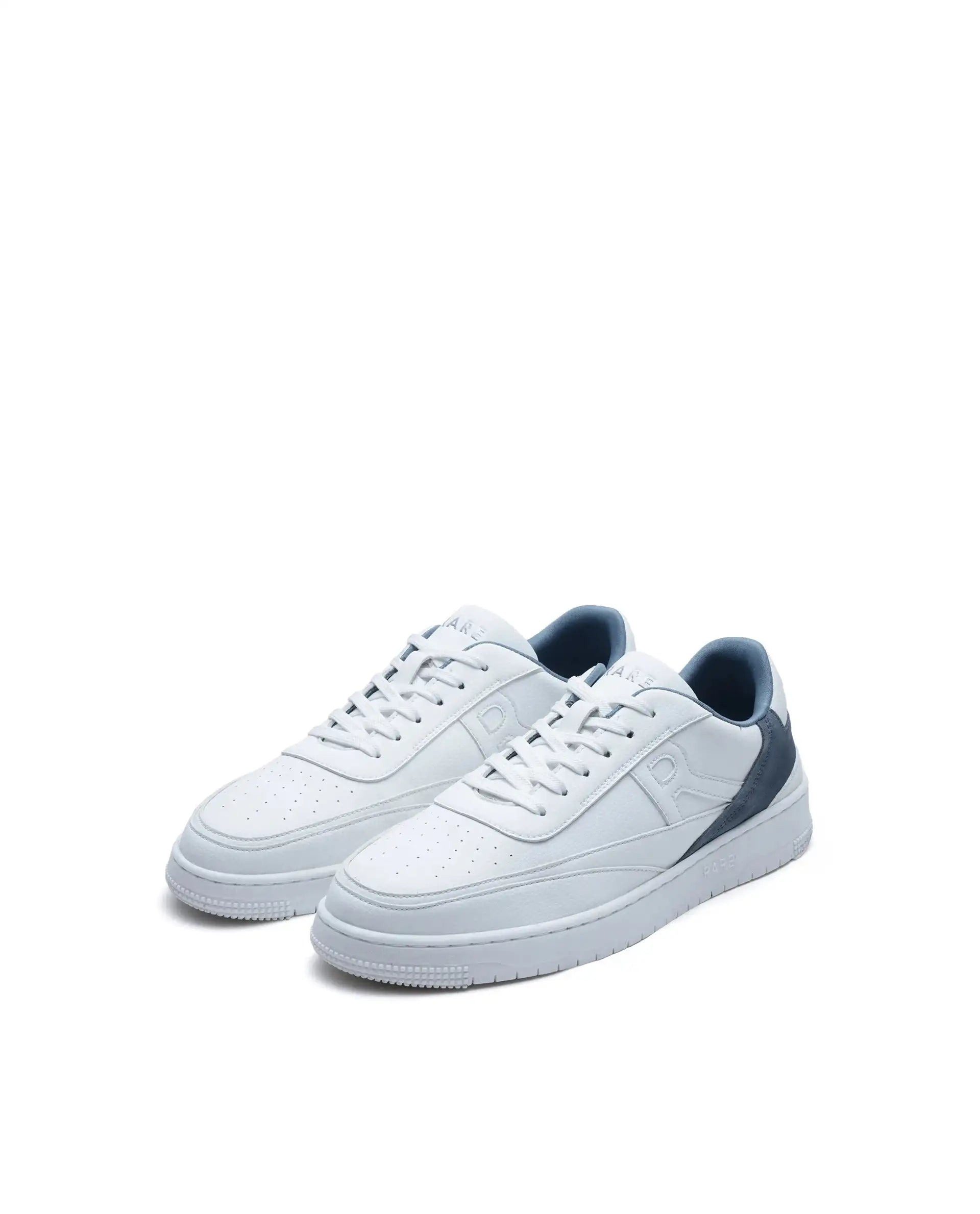 Rare Rabbit Men's Aron White Micro Leather Sneaker