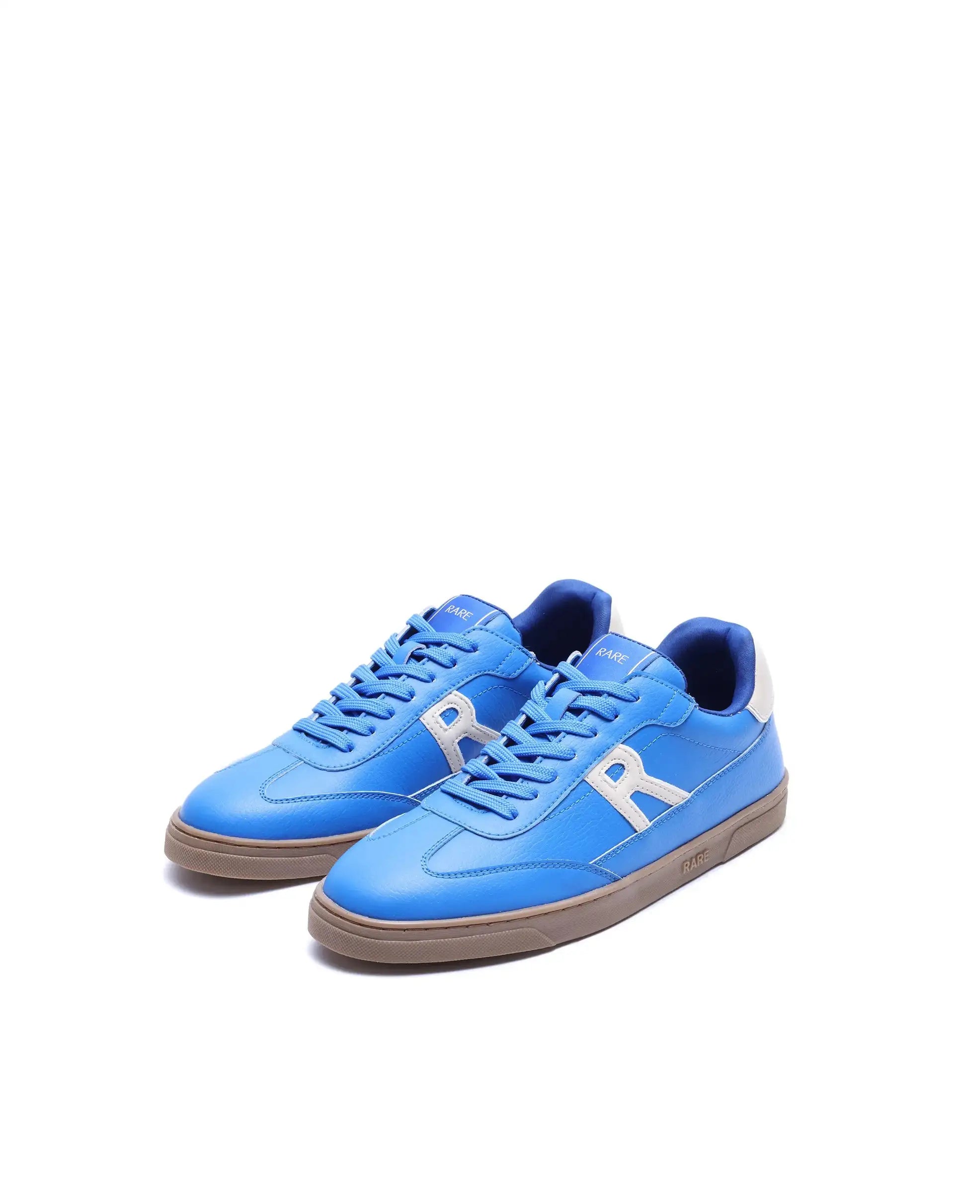 Rare Rabbit Men's Athens Blue Micro Leather Sneaker