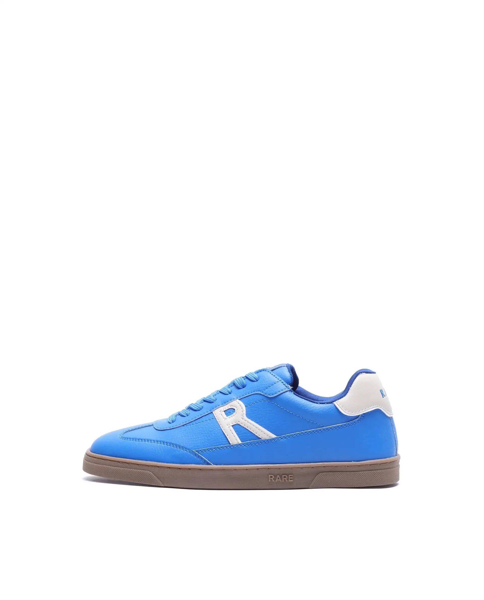 Rare Rabbit Men's Athens Blue Micro Leather Sneaker