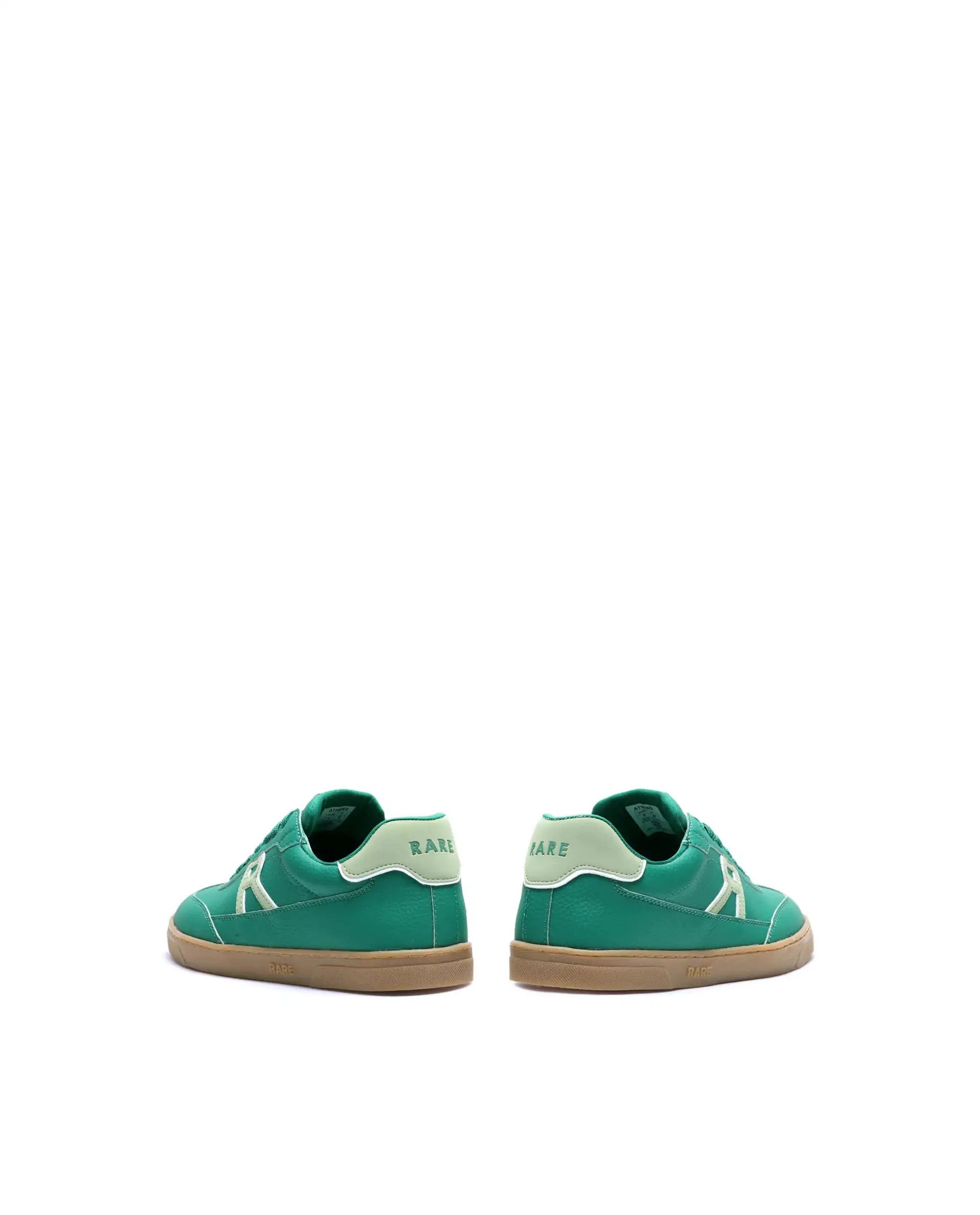Rare Rabbit Men's Athens Green Micro Leather Sneaker