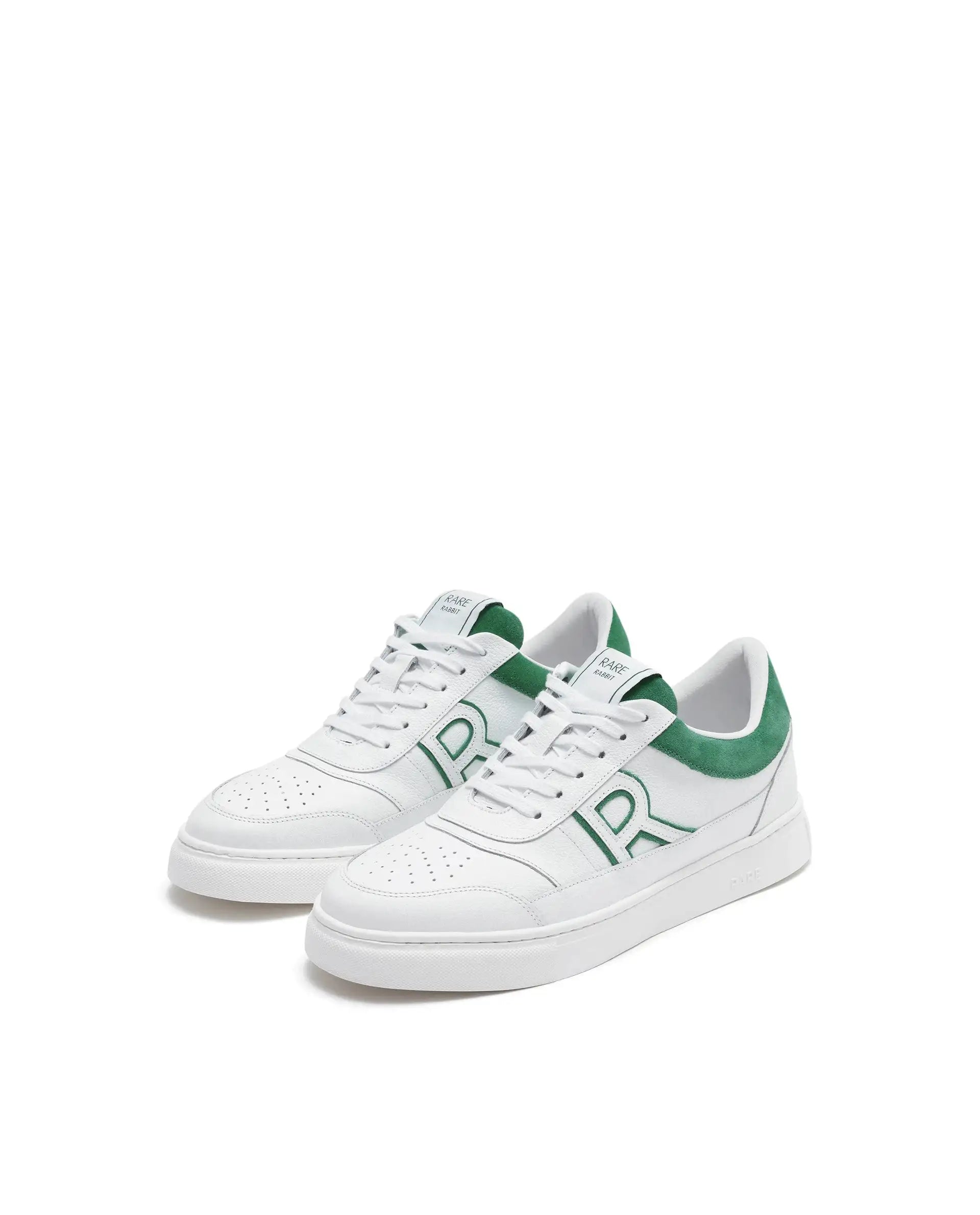 Rare Rabbit Men Axiom Green Premium Suede Genuine Leather Dualtone Lace-Up Shoes